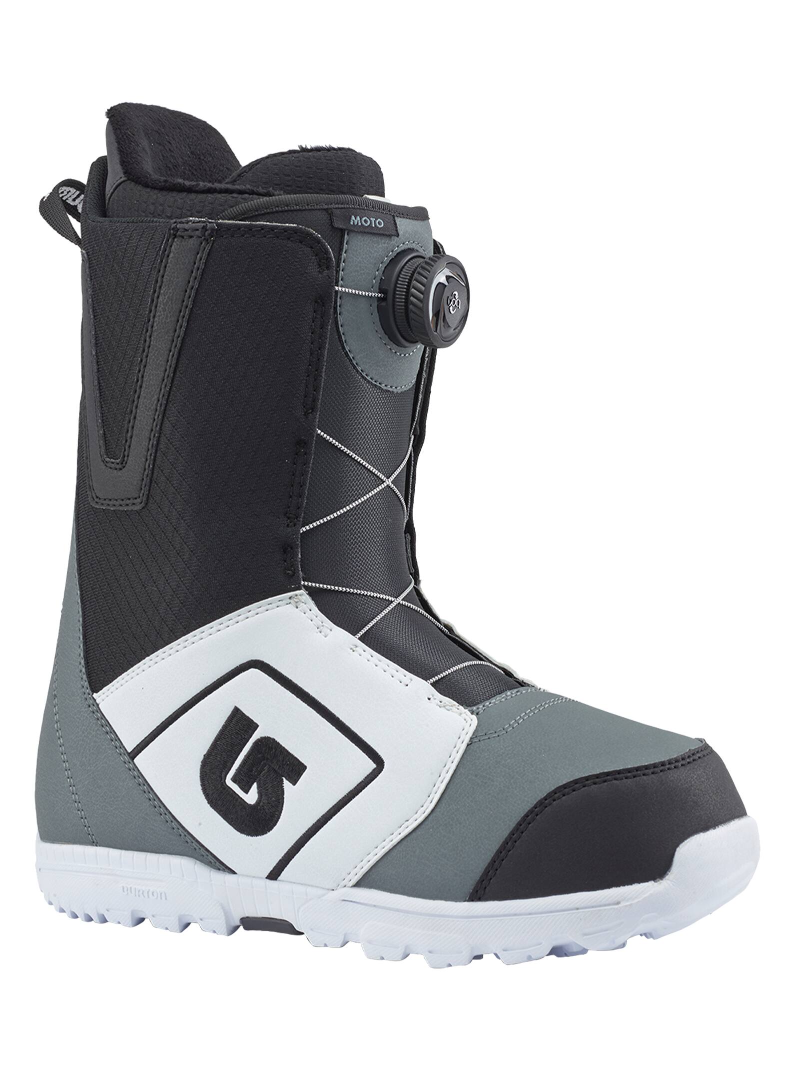 Burton - Boots de snowboard Moto Boa® homme, White / Black / Gray, 10