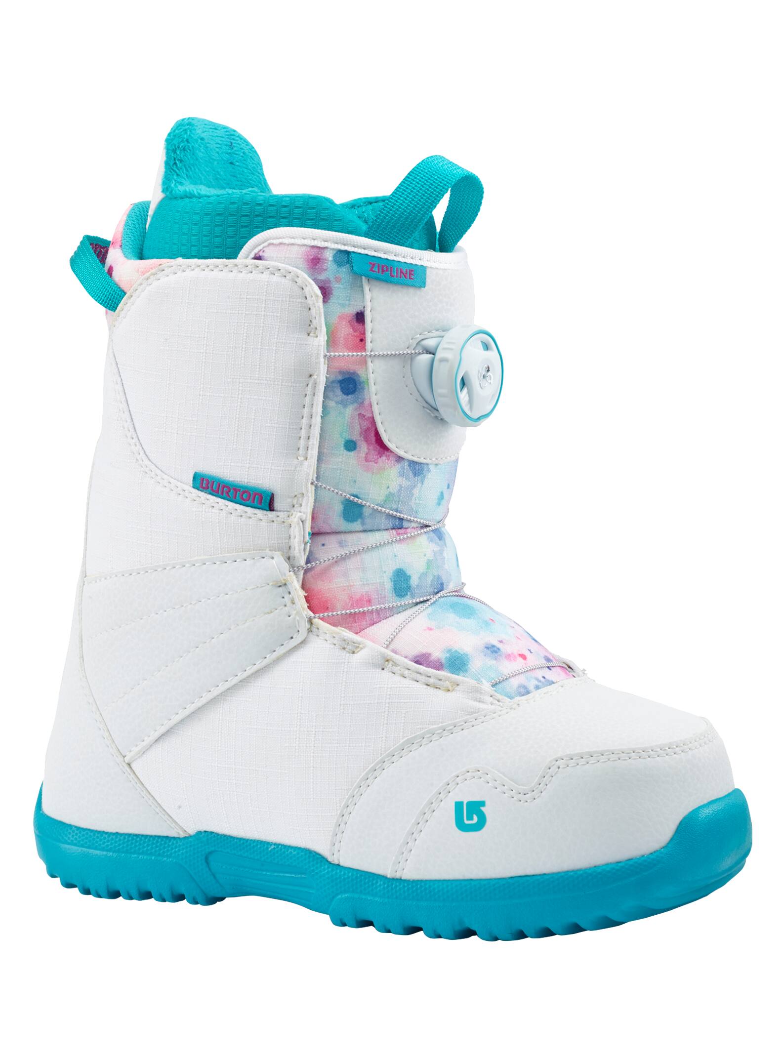 Burton - Boots de snowboard Zipline Boa® enfant, White / Frostberry, 4K