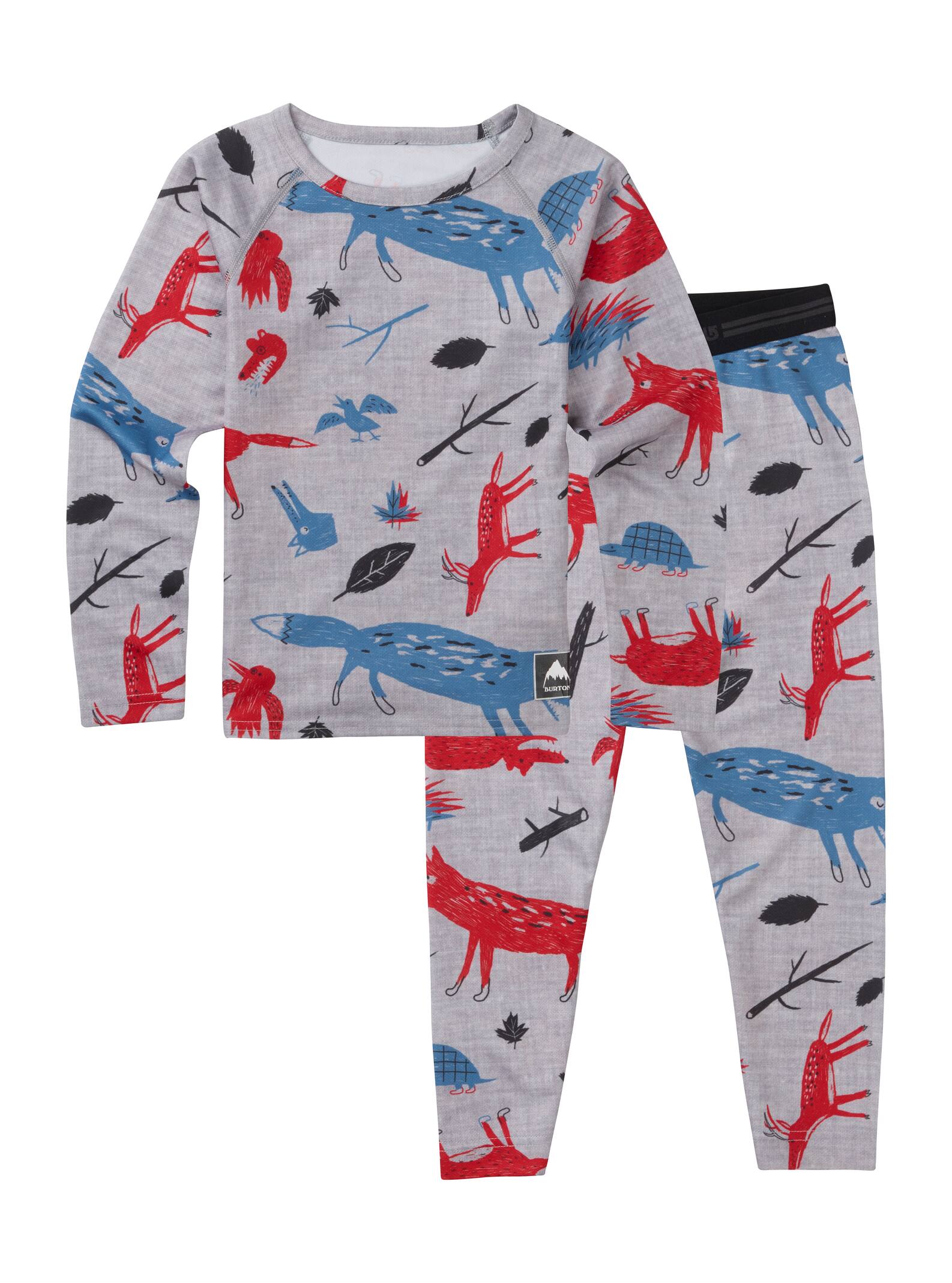 Burton - Ensemble sous-vêtements léger Minishred enfant, Big Bad Wolf, 2T