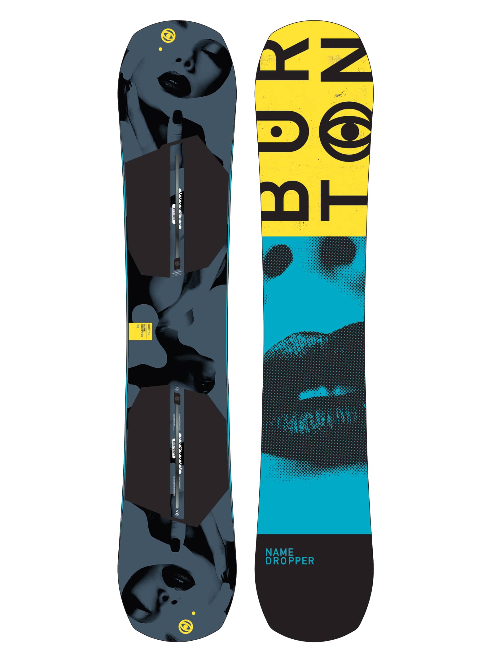 Burton - Snowboard Name Dropper homme, 155