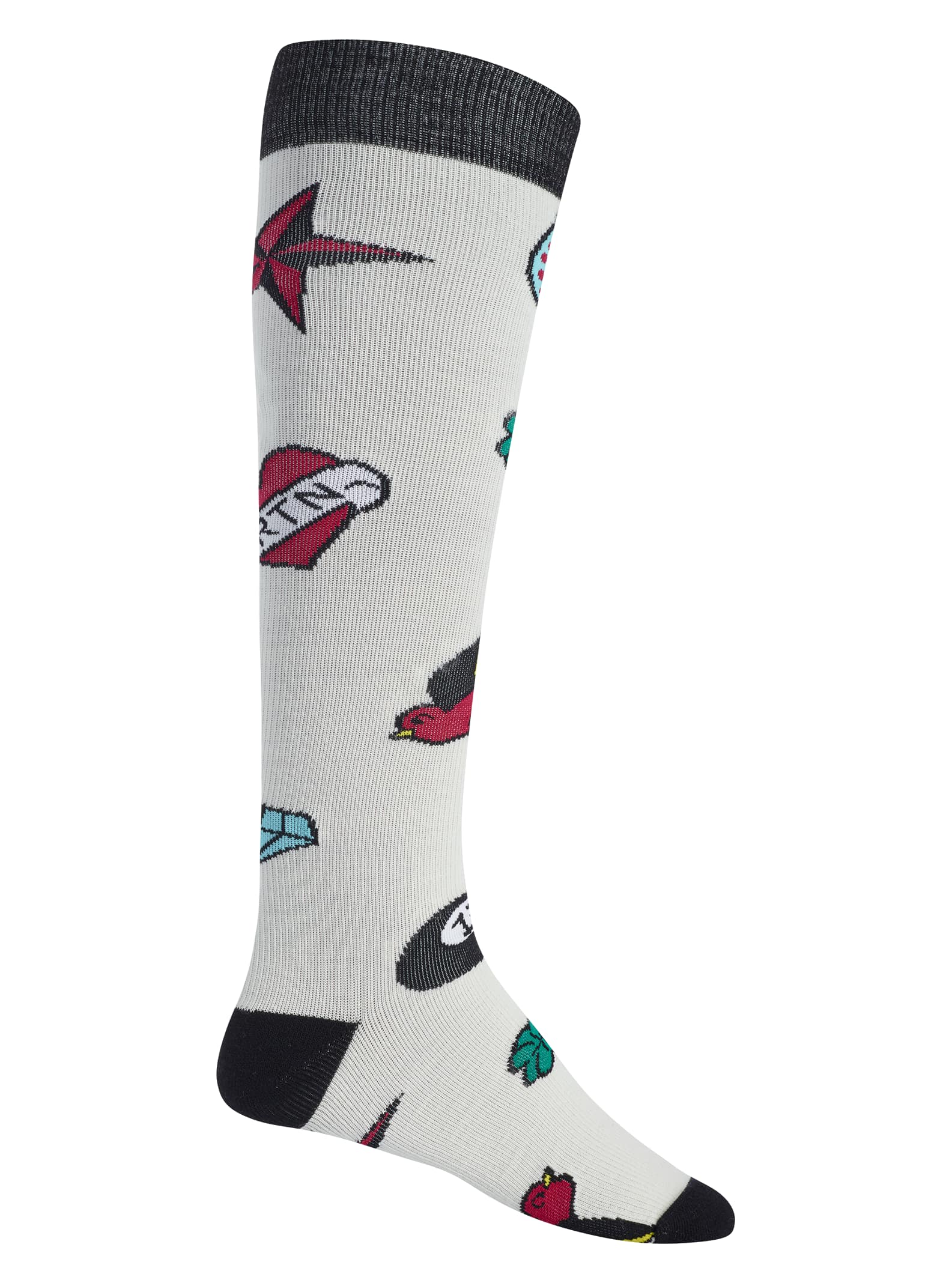 Burton Men's Super Party Sock, Tattoo Flash, L