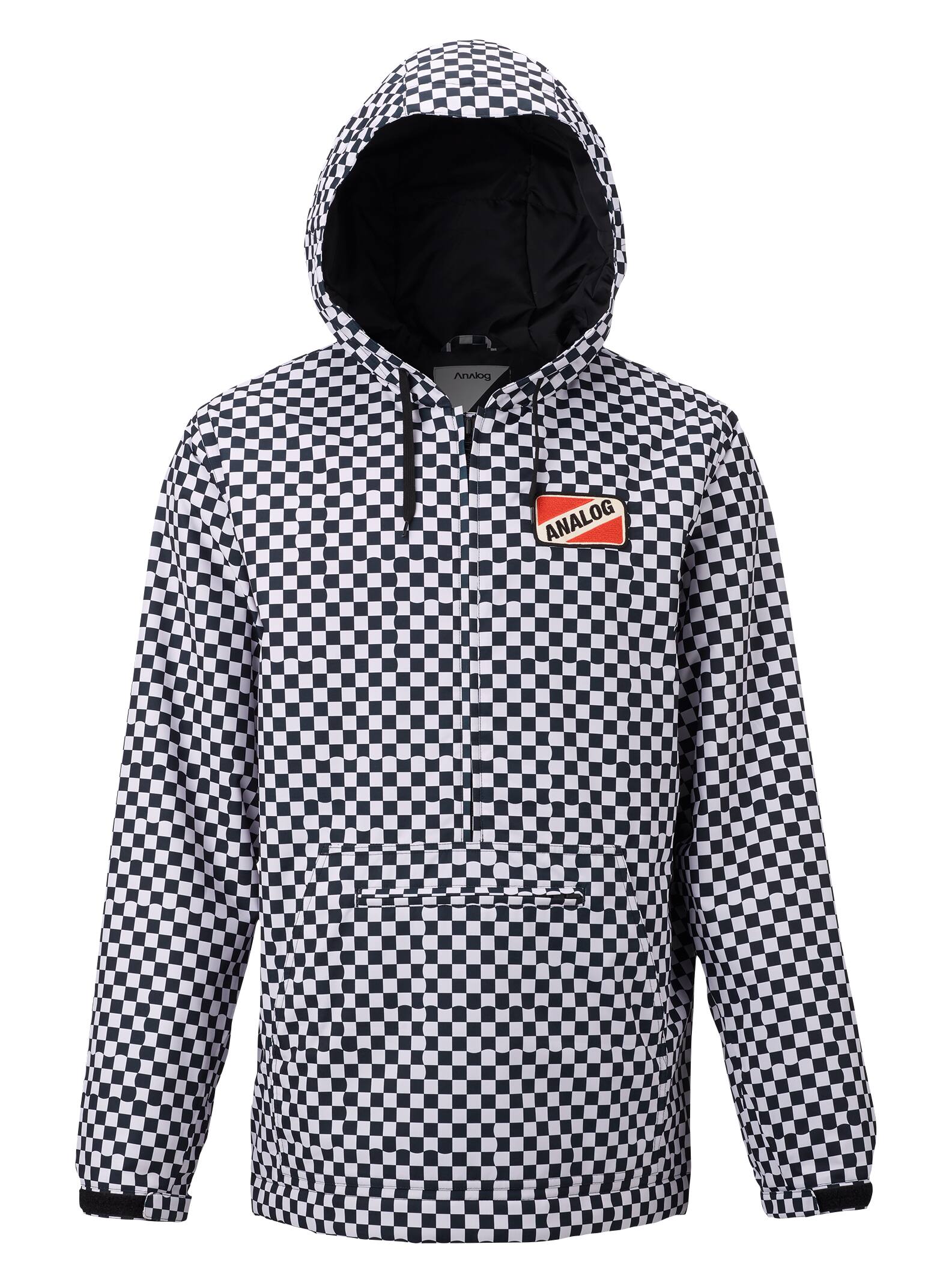 Burton Analog - Anorak Caldwell homme, Stout White Speed Check, L