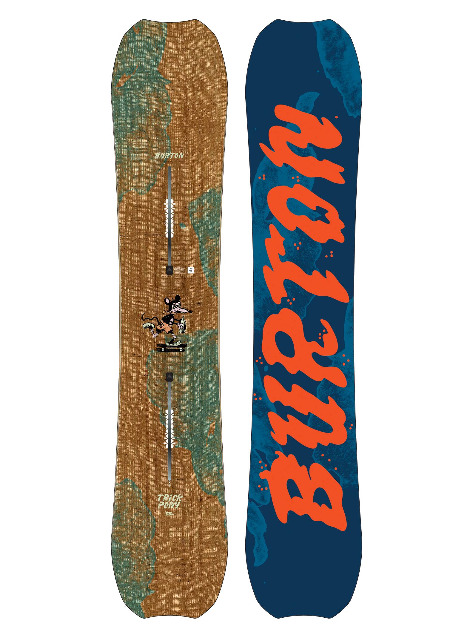 Burton - Snowboard Trick Pony homme, 1720110100058W, 58W