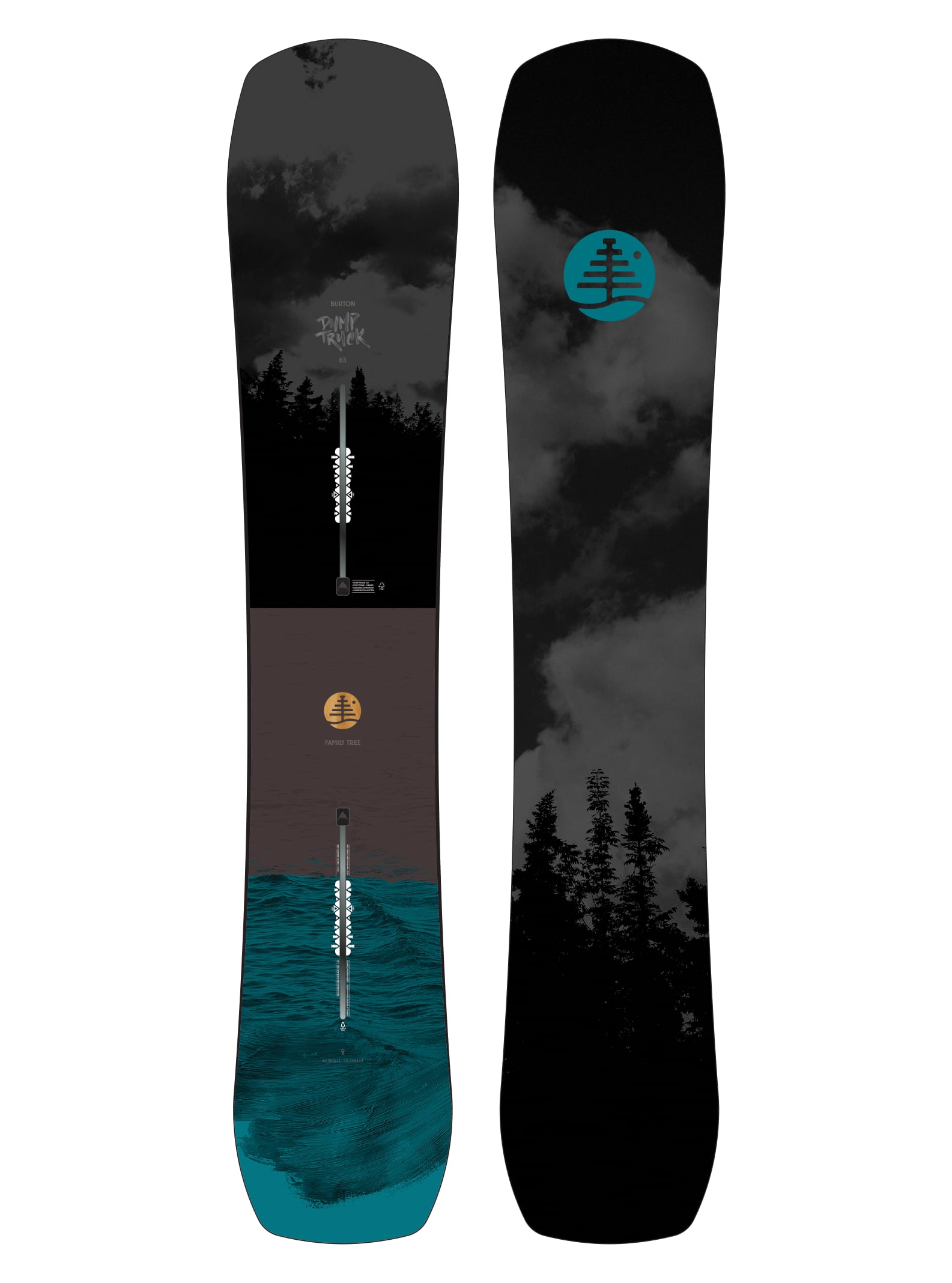 Burton - Snowboard Dump Truck Family Tree homme, 163