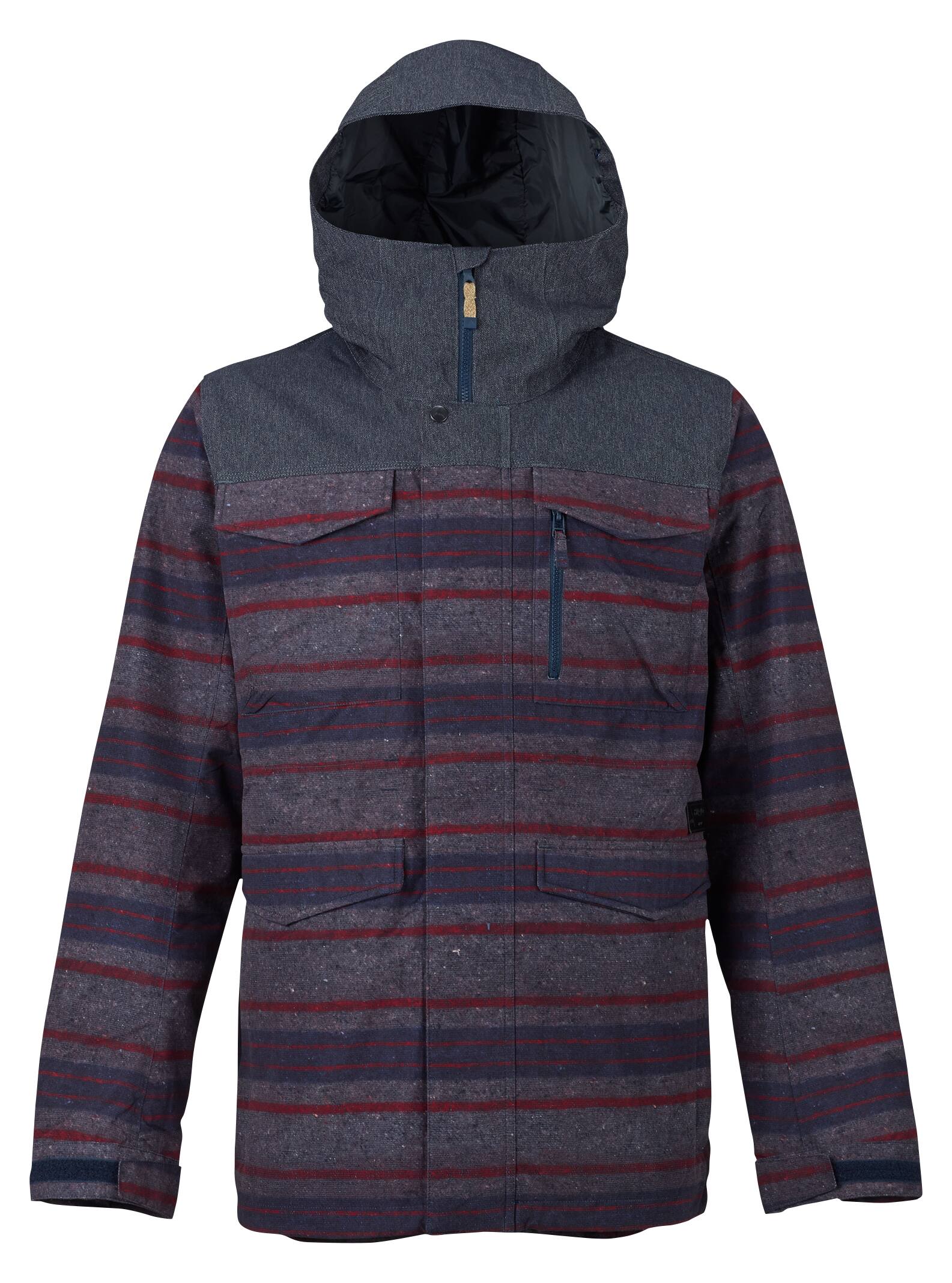 Burton - Veste Covert homme, Denim / Faded Motor City Print, S