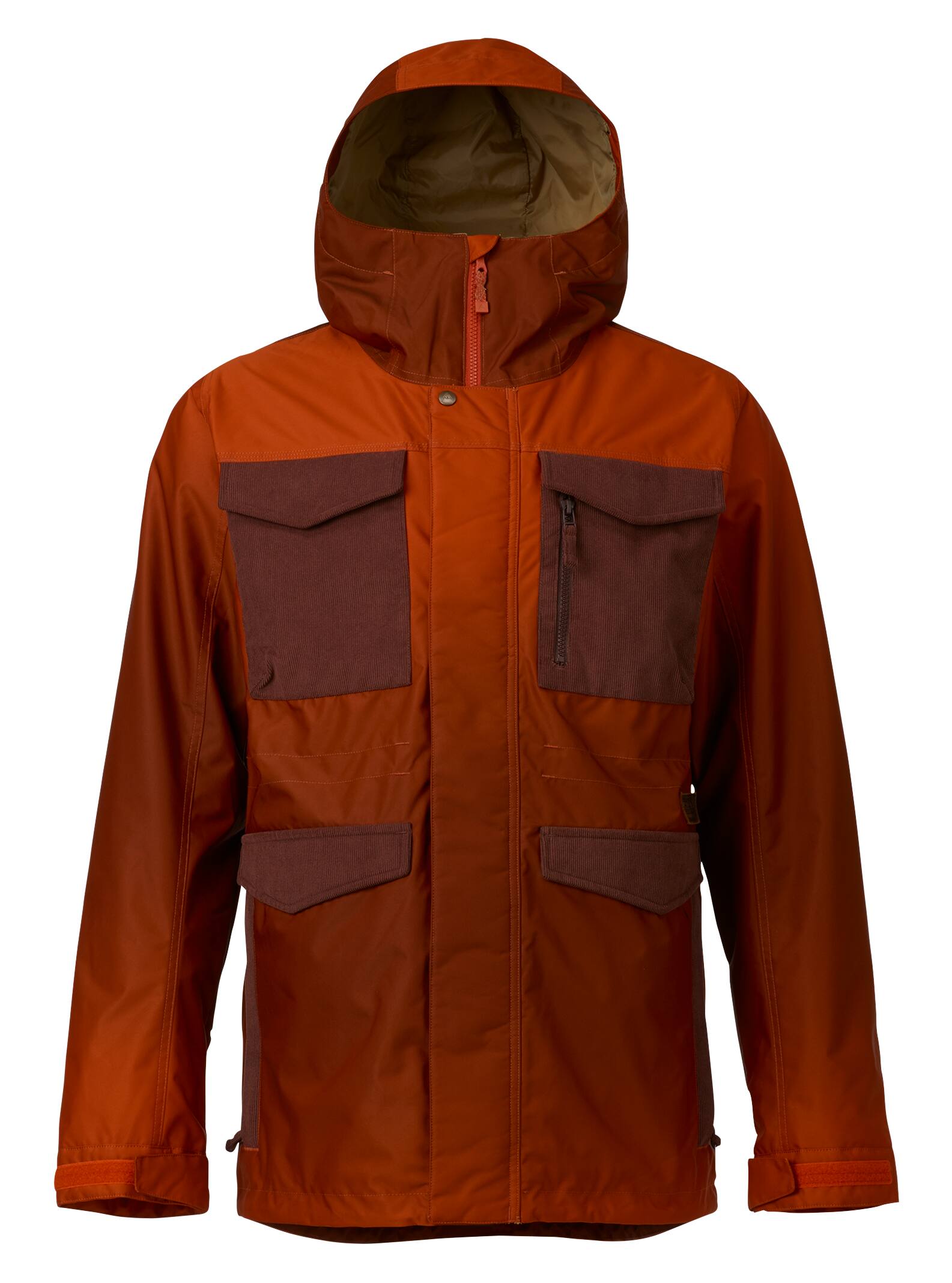 Burton - Veste Covert homme, Clay Ombre / Chestnut Cord, M