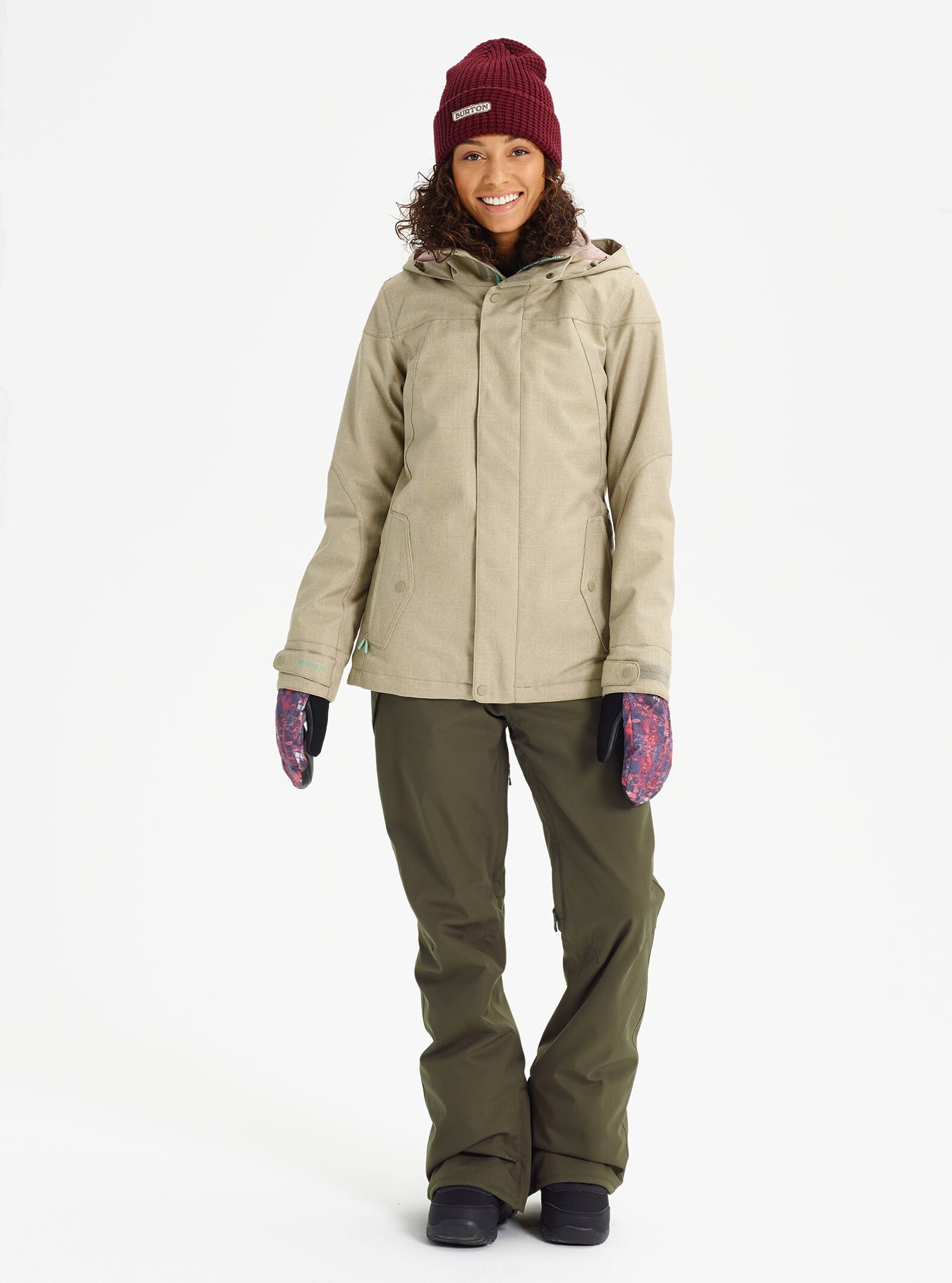 burton jet set jacket balsam heather