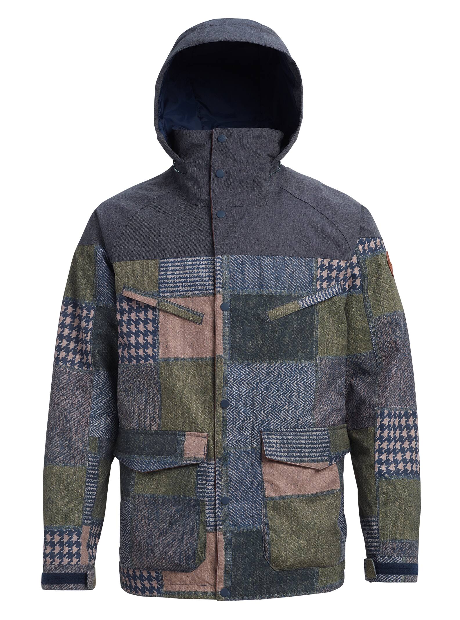 Burton - Veste isolante Breach homme, Patchwork Yardage / Denim, M