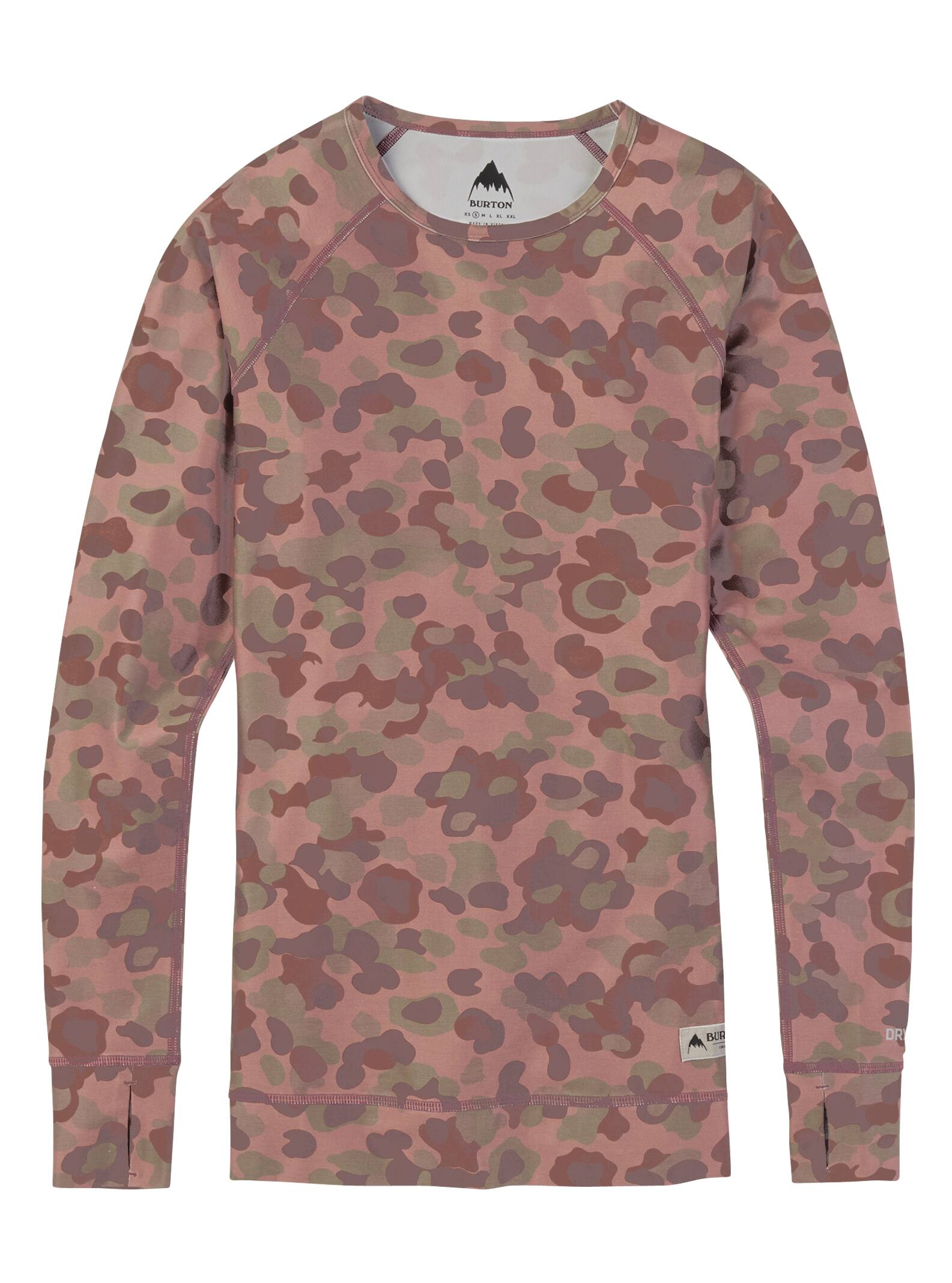 Burton - Ras du cou sous-vêtement léger femme, Moss Camo, L