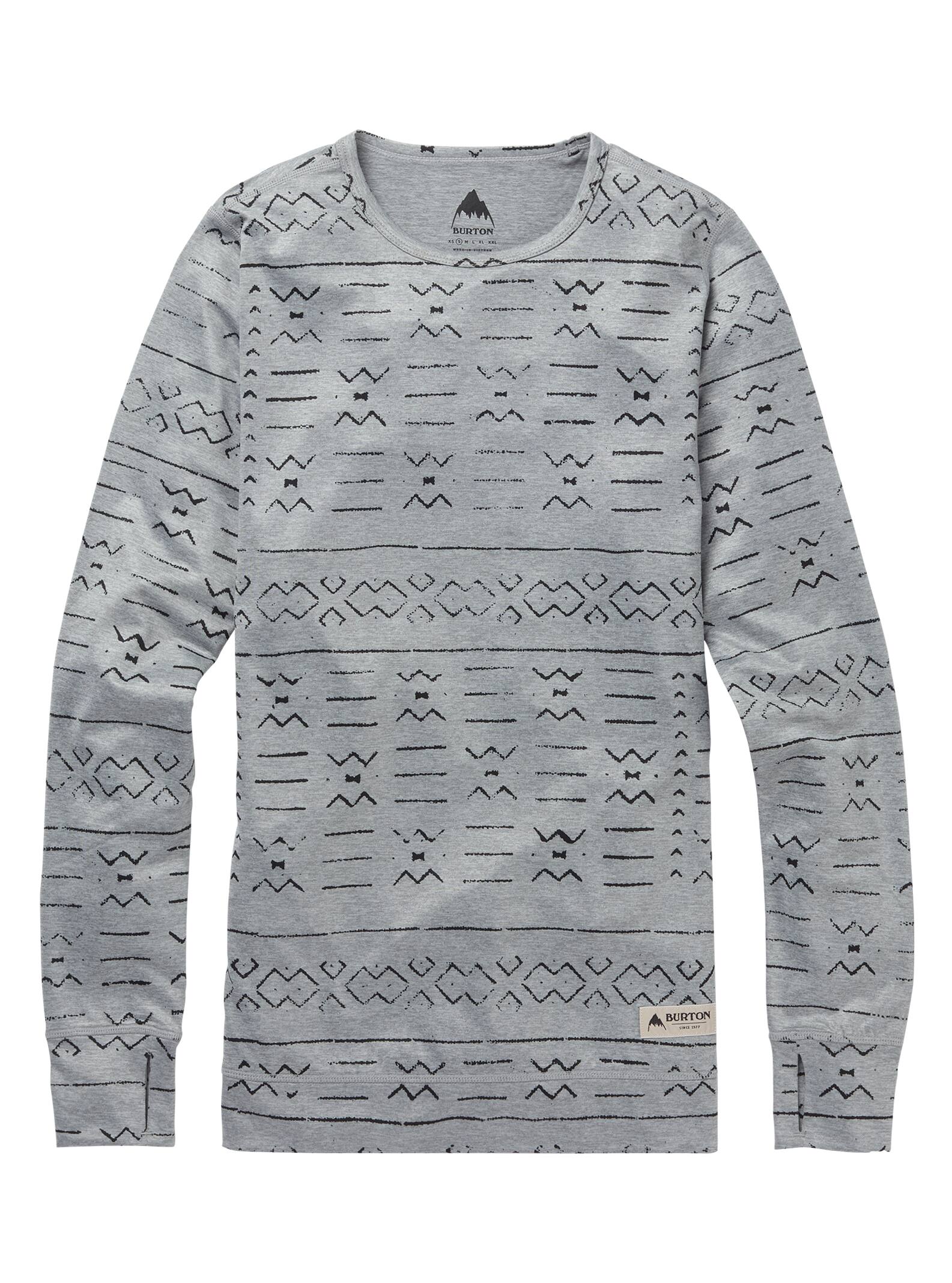 Burton - Ras du cou sous-vêtement intermédiaire femme, Grayscale Bogolanfini, L