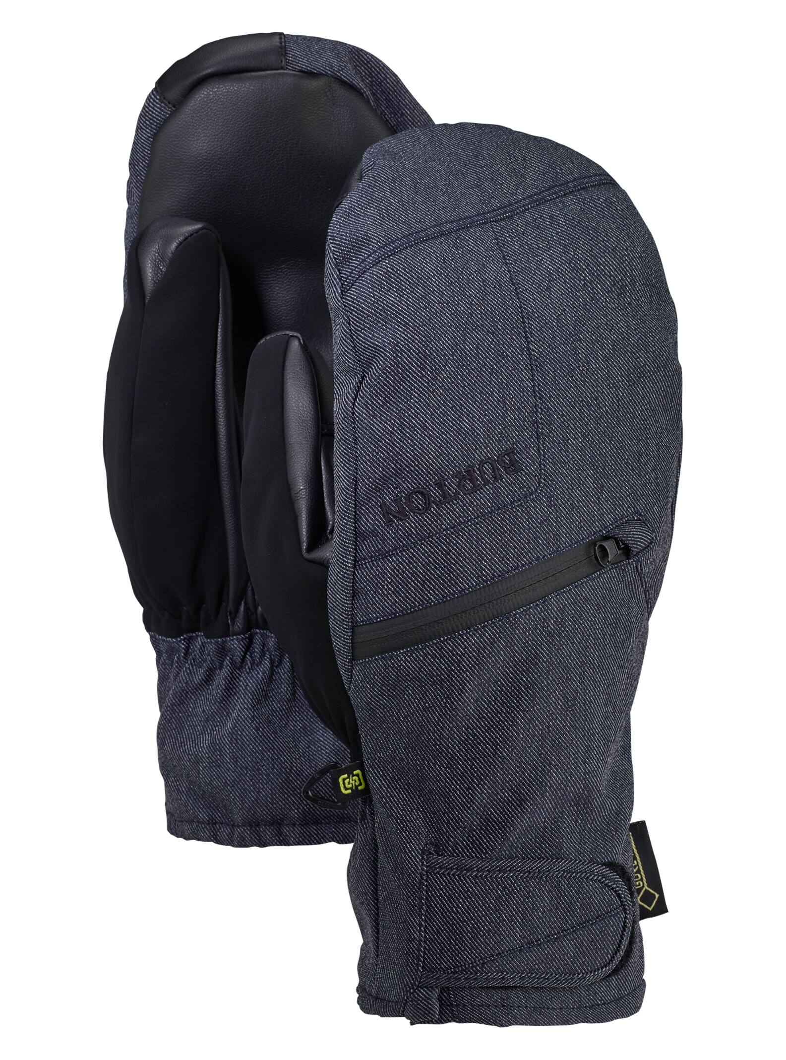 Burton - Moufles GORE-TEX avec doublure homme + technologie Gore Warm, Denim, XS