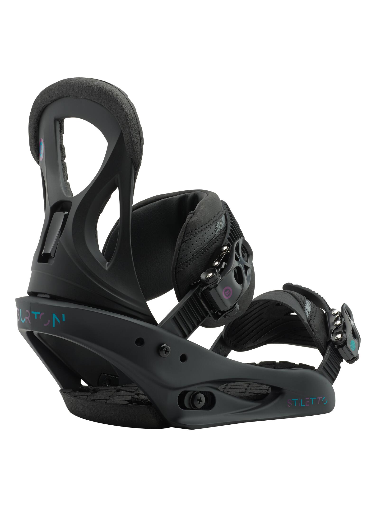 Burton - Fixation pour snowboard Re:Flex™ Stiletto femme, Black Matte, L