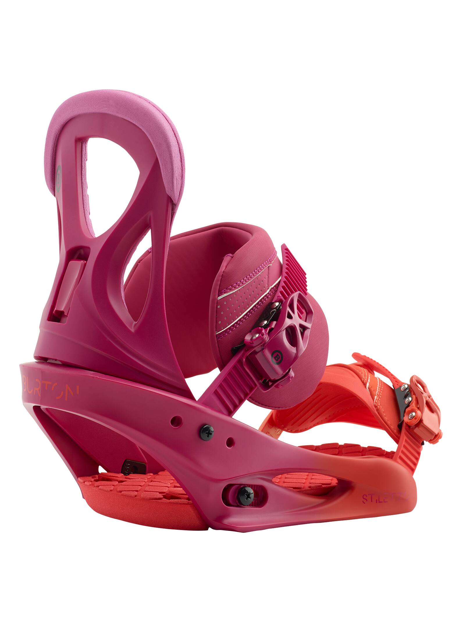 Burton - Fixation pour snowboard Re:Flex™ Stiletto femme, Lily Orange, M