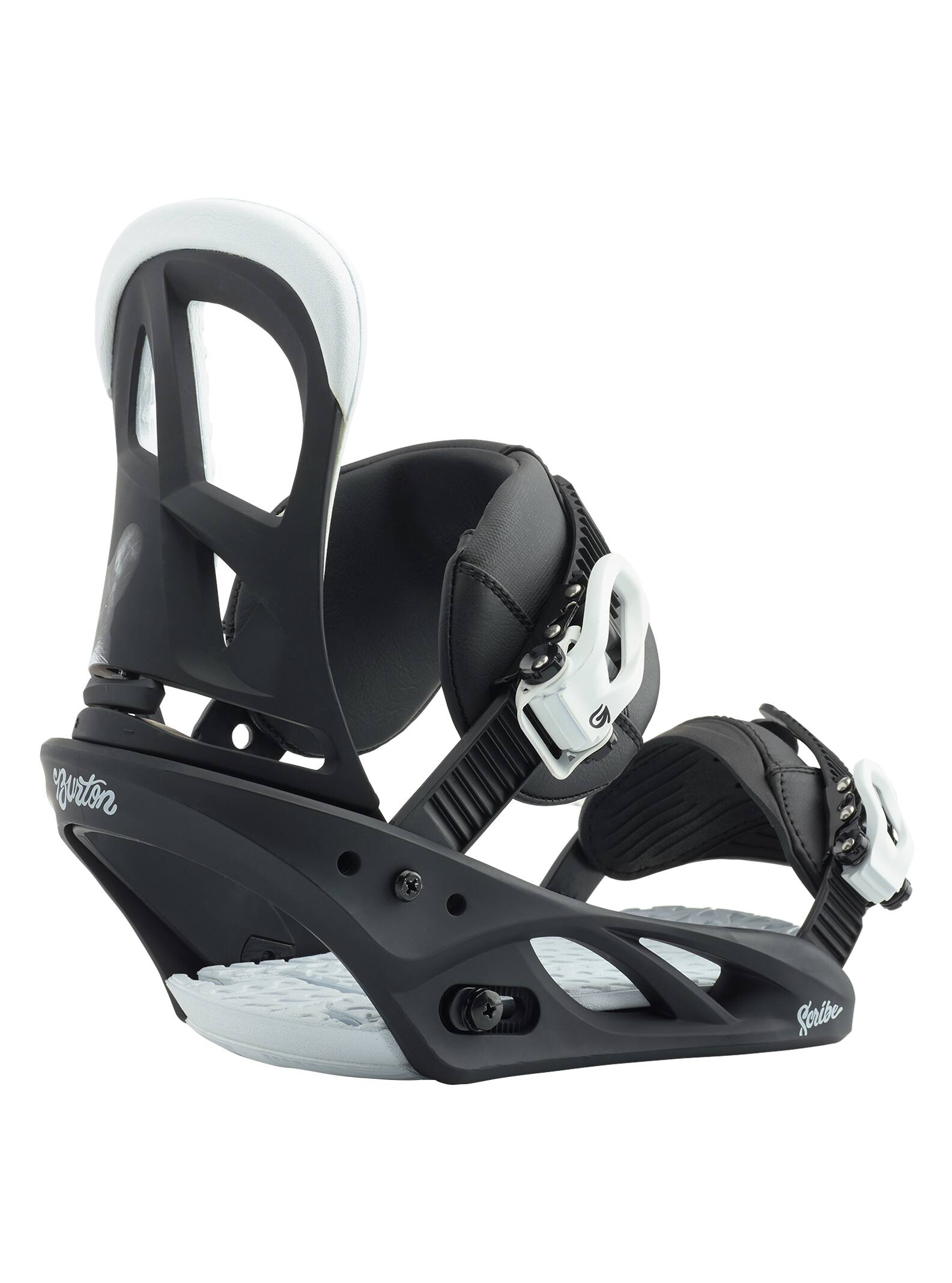 Burton - Fixation pour snowboard Re:Flex™ Scribe femme, Squeeky Black, M