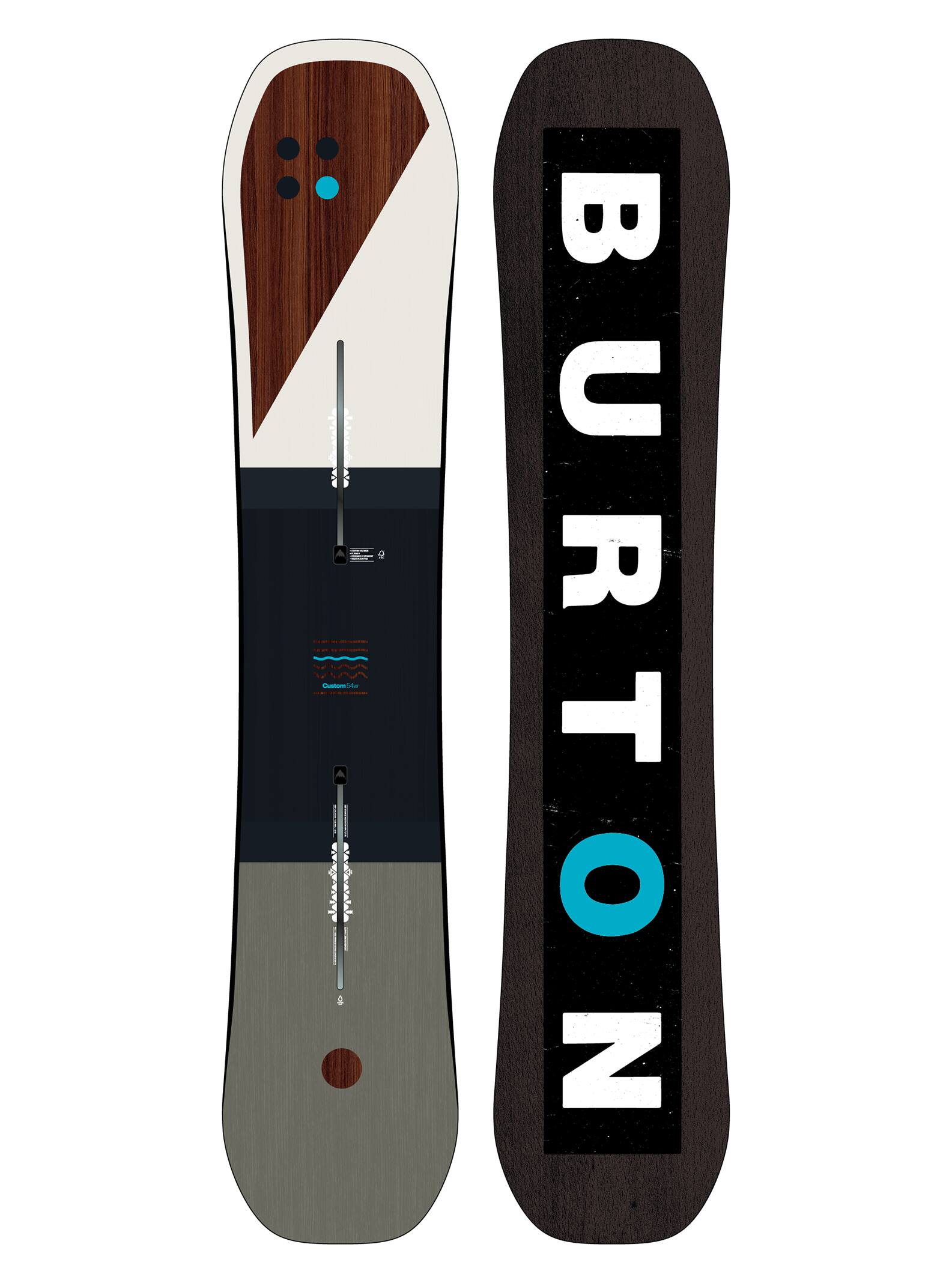 Burton - Snowboard Custom Flying V homme, 1070710500054W, 54W