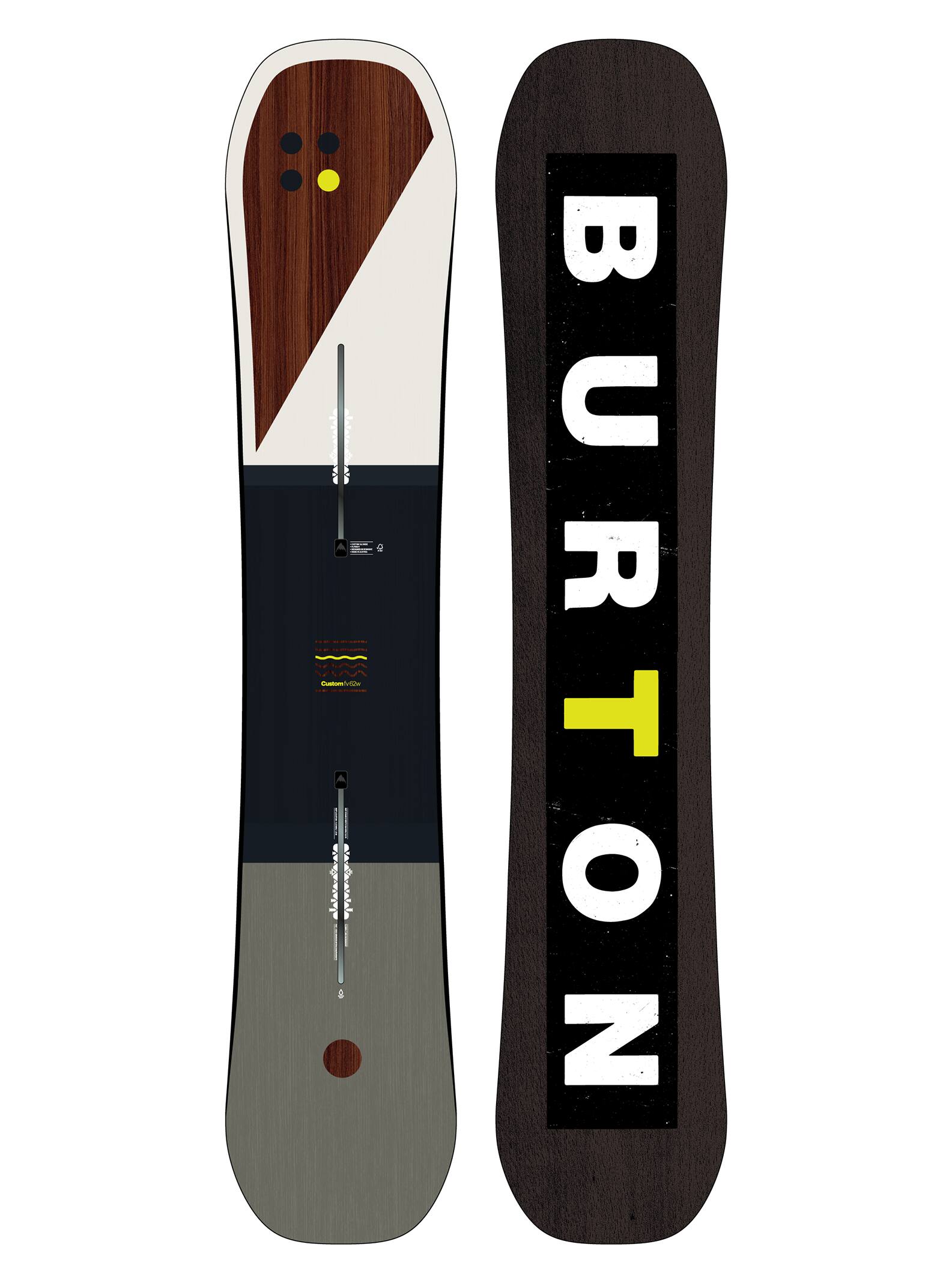 Burton - Snowboard Custom Flying V homme, 1070710500062W, 62W
