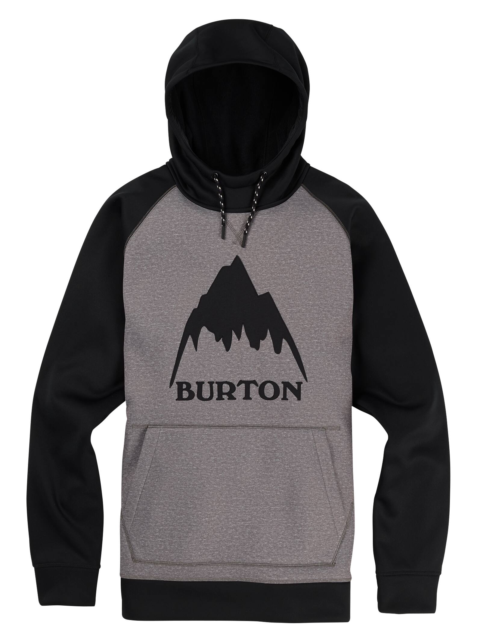 Burton - Sweat à capuche et coutures collées Crown homme, Monument Heather / True Black, XXL