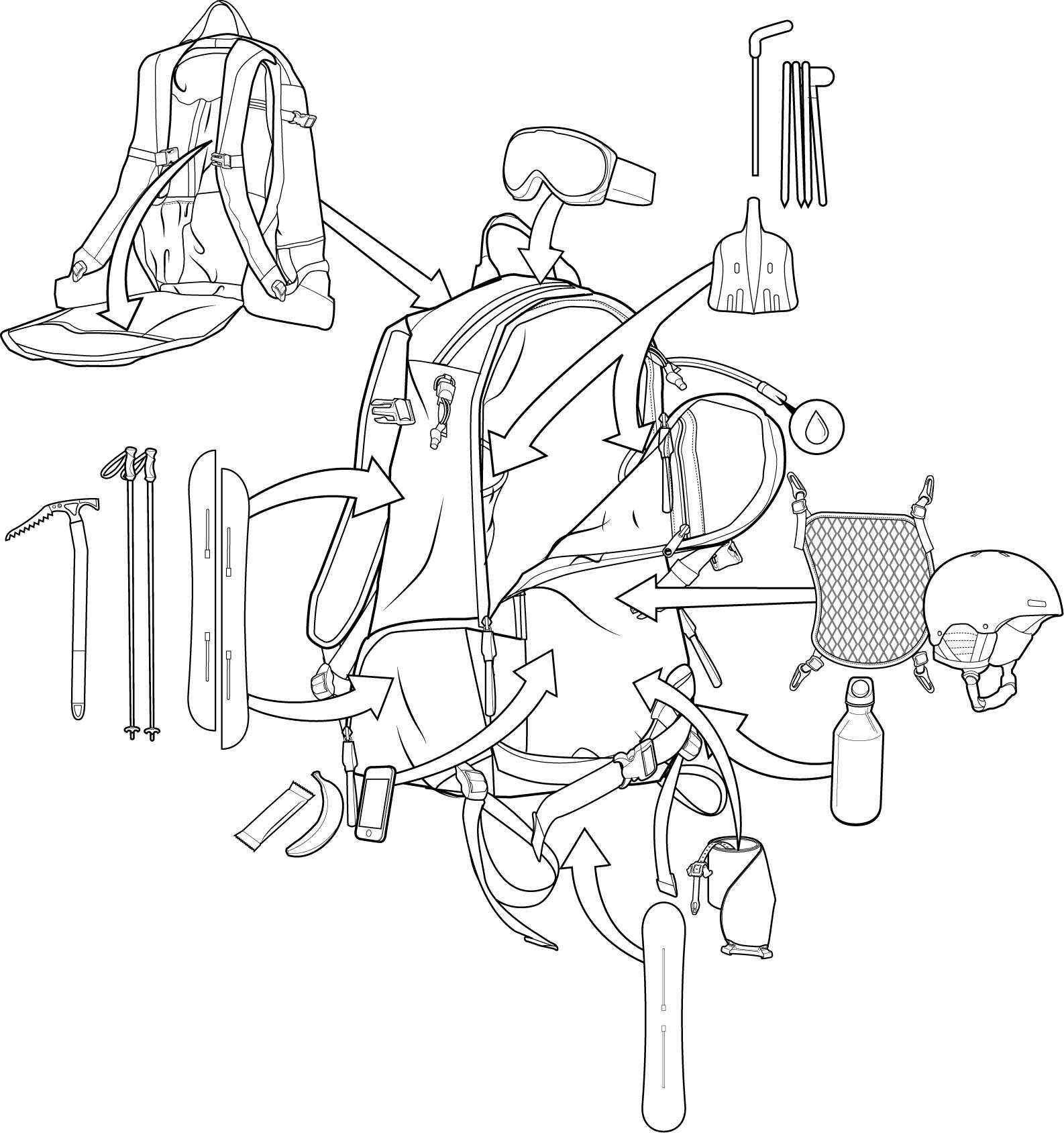 burton ak taft 28l backpack