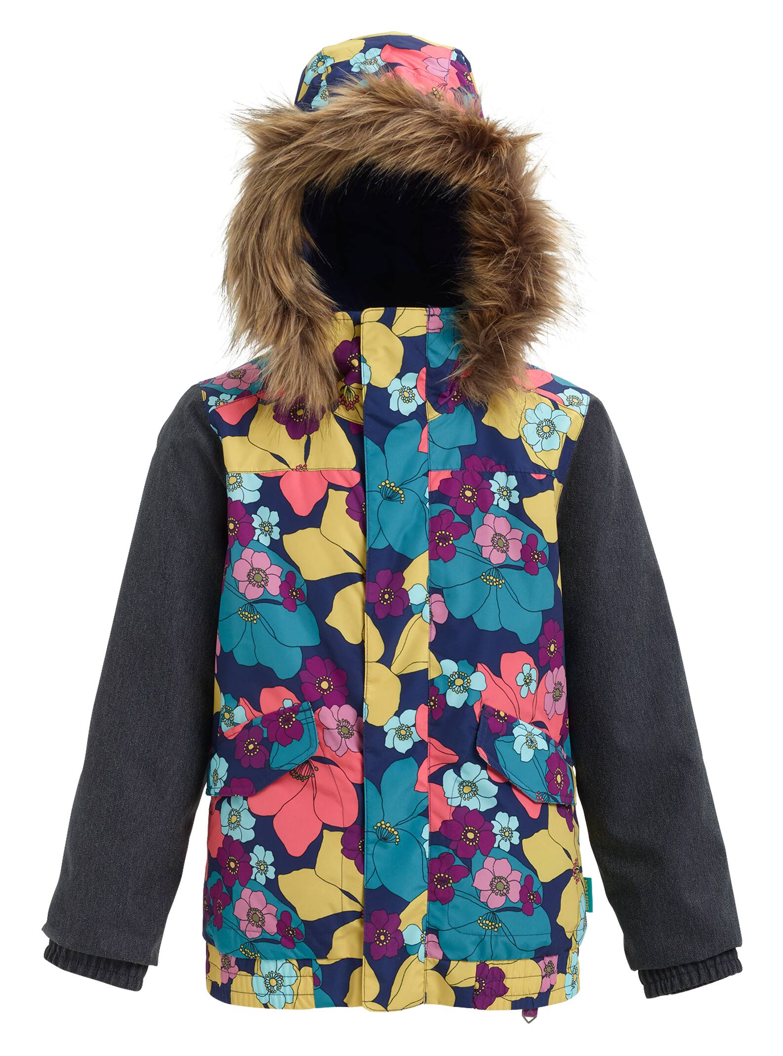 Burton - Veste aviateur Whiply fille, Flower / Denim, S