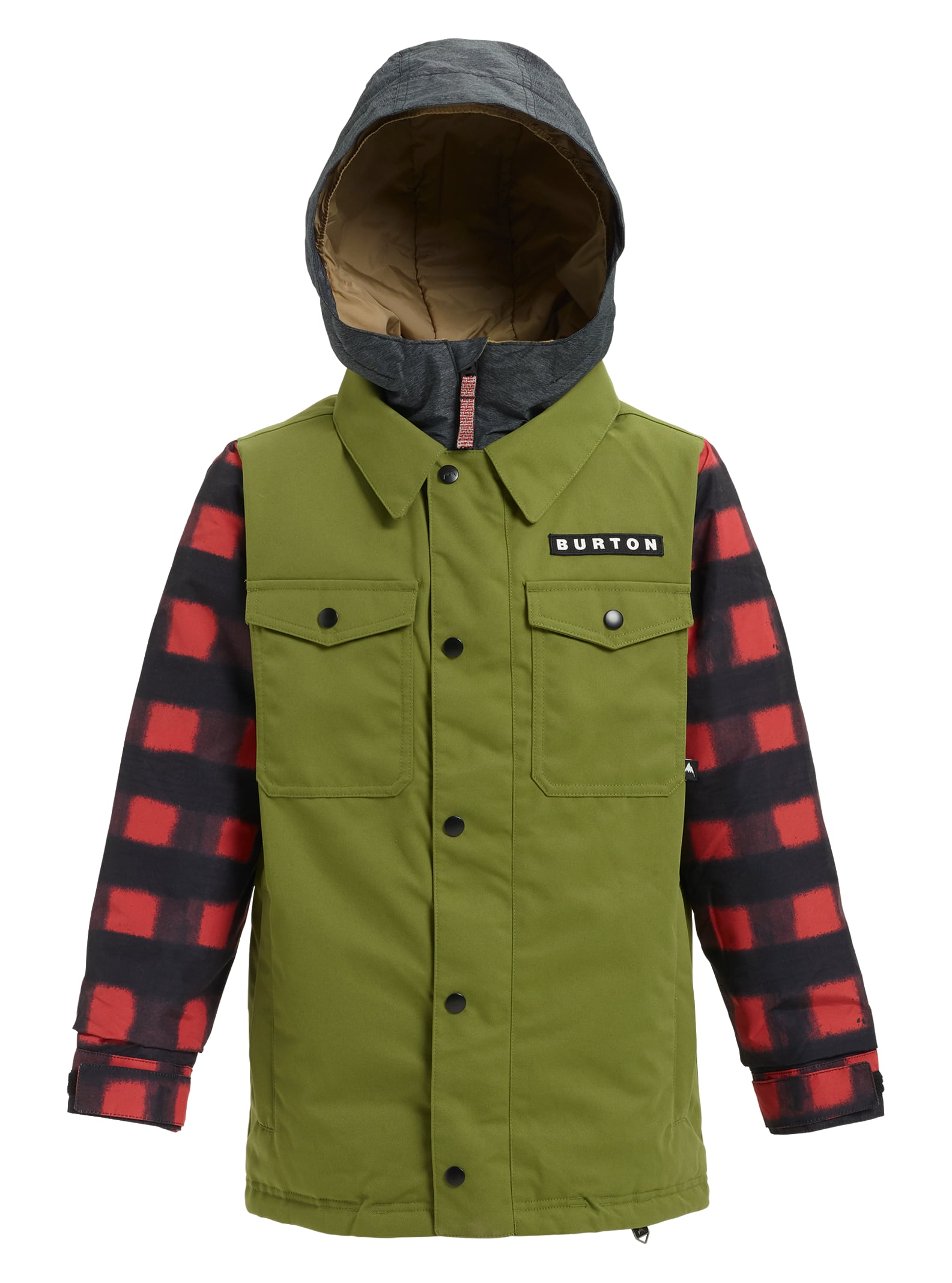 Burton - Veste Uproar garçon, Olive Branch / Spray Buffalo, XL