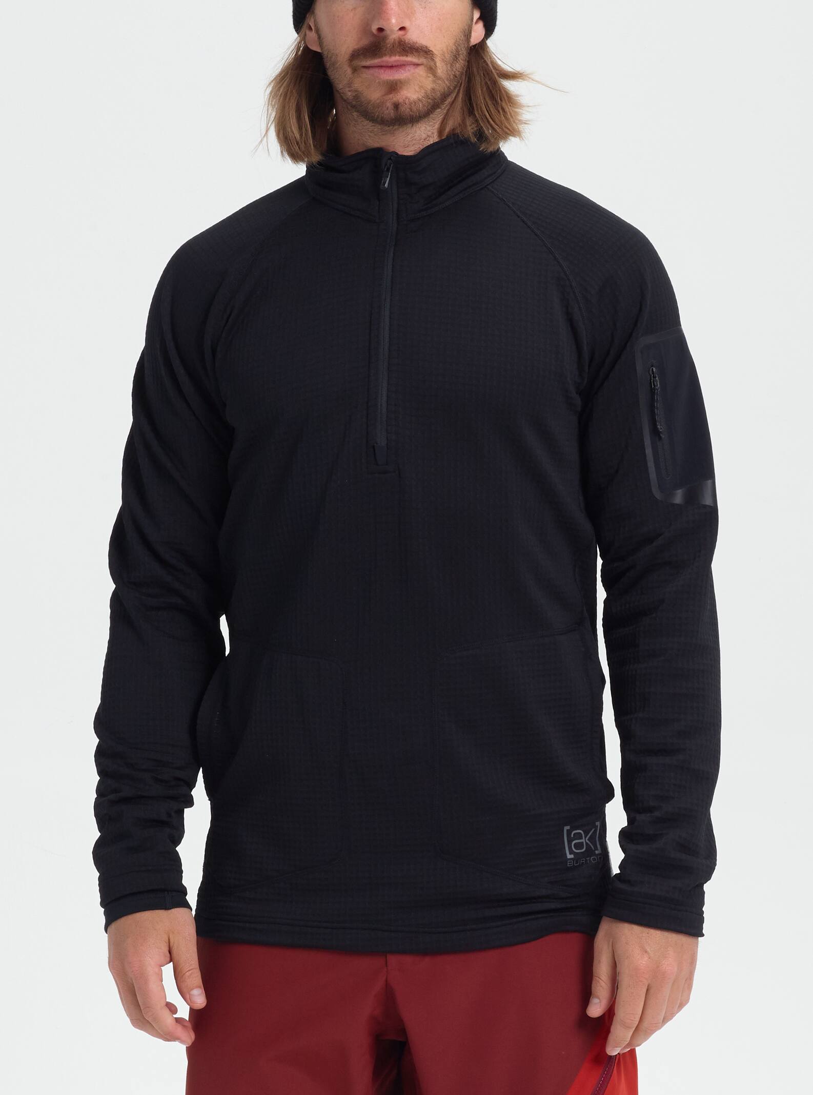 burton ak grid half zip