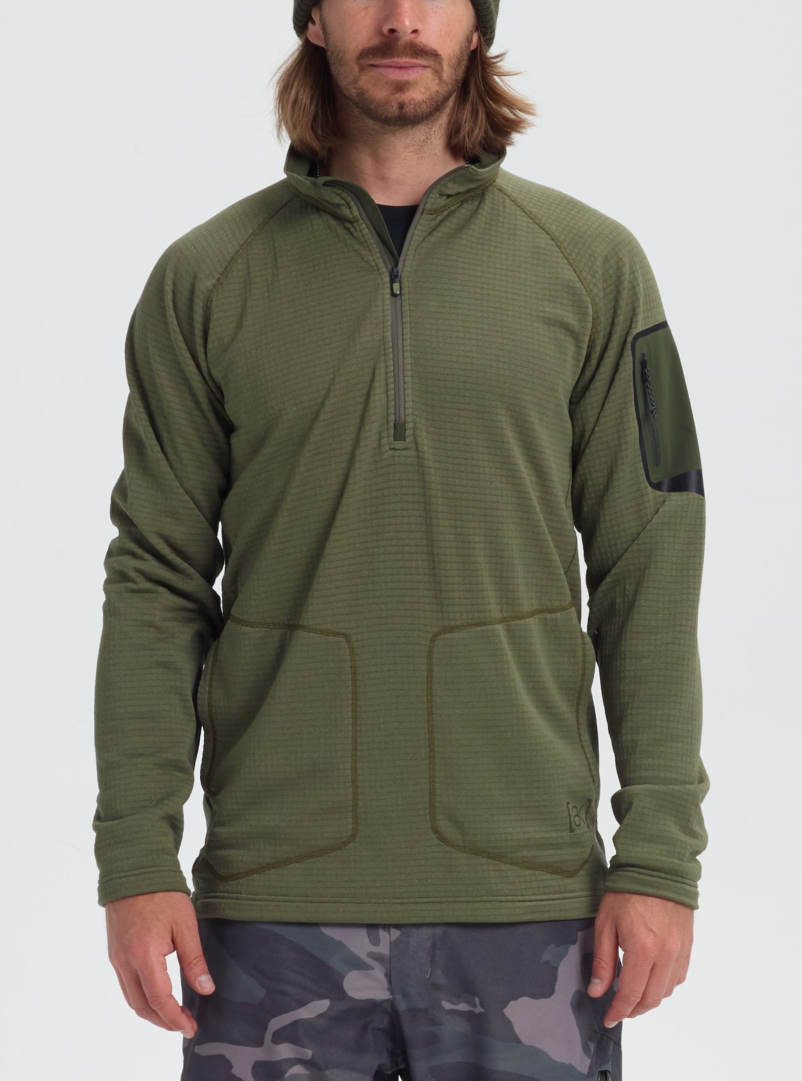 burton ak grid half zip