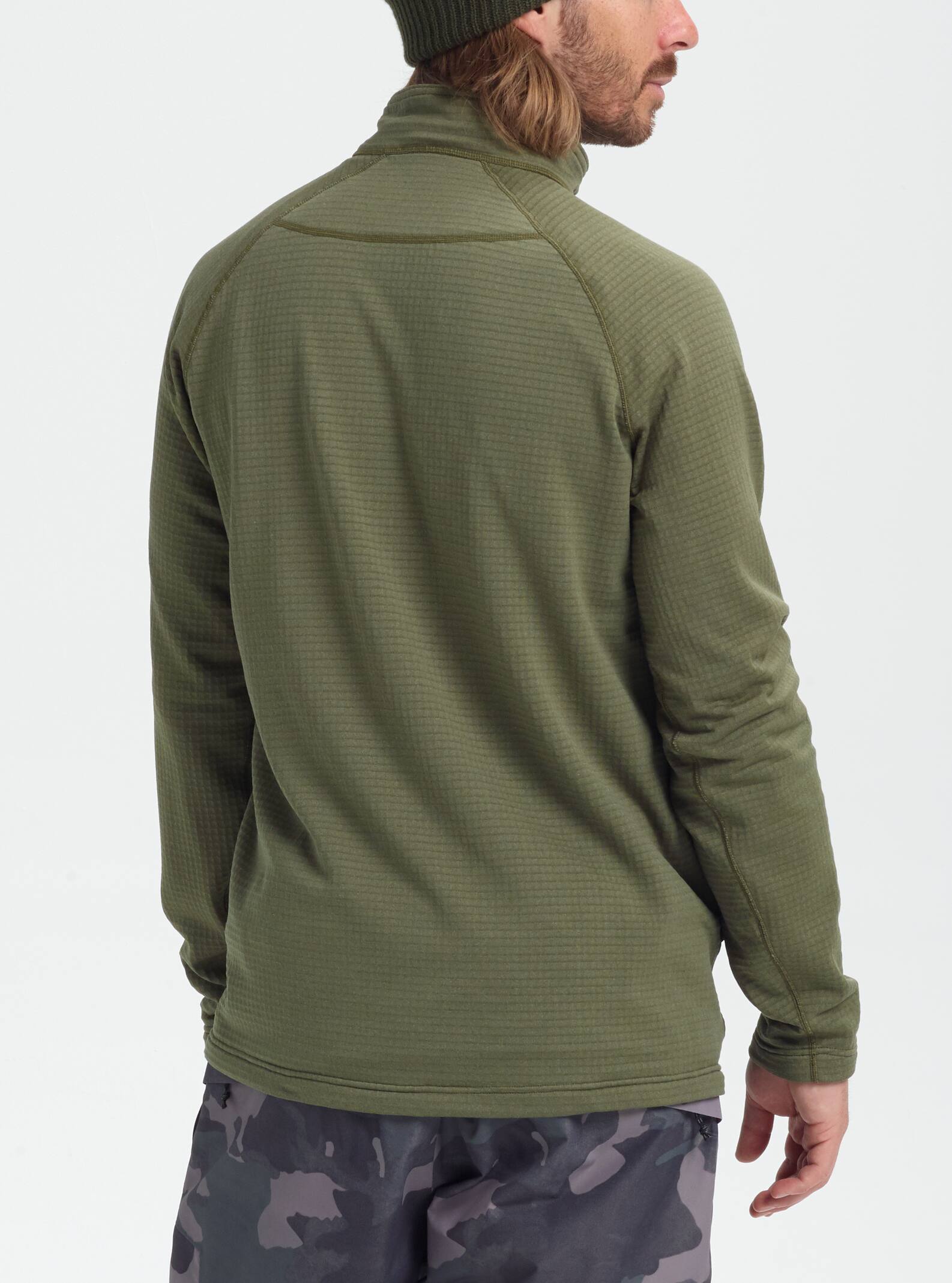 burton ak grid half zip