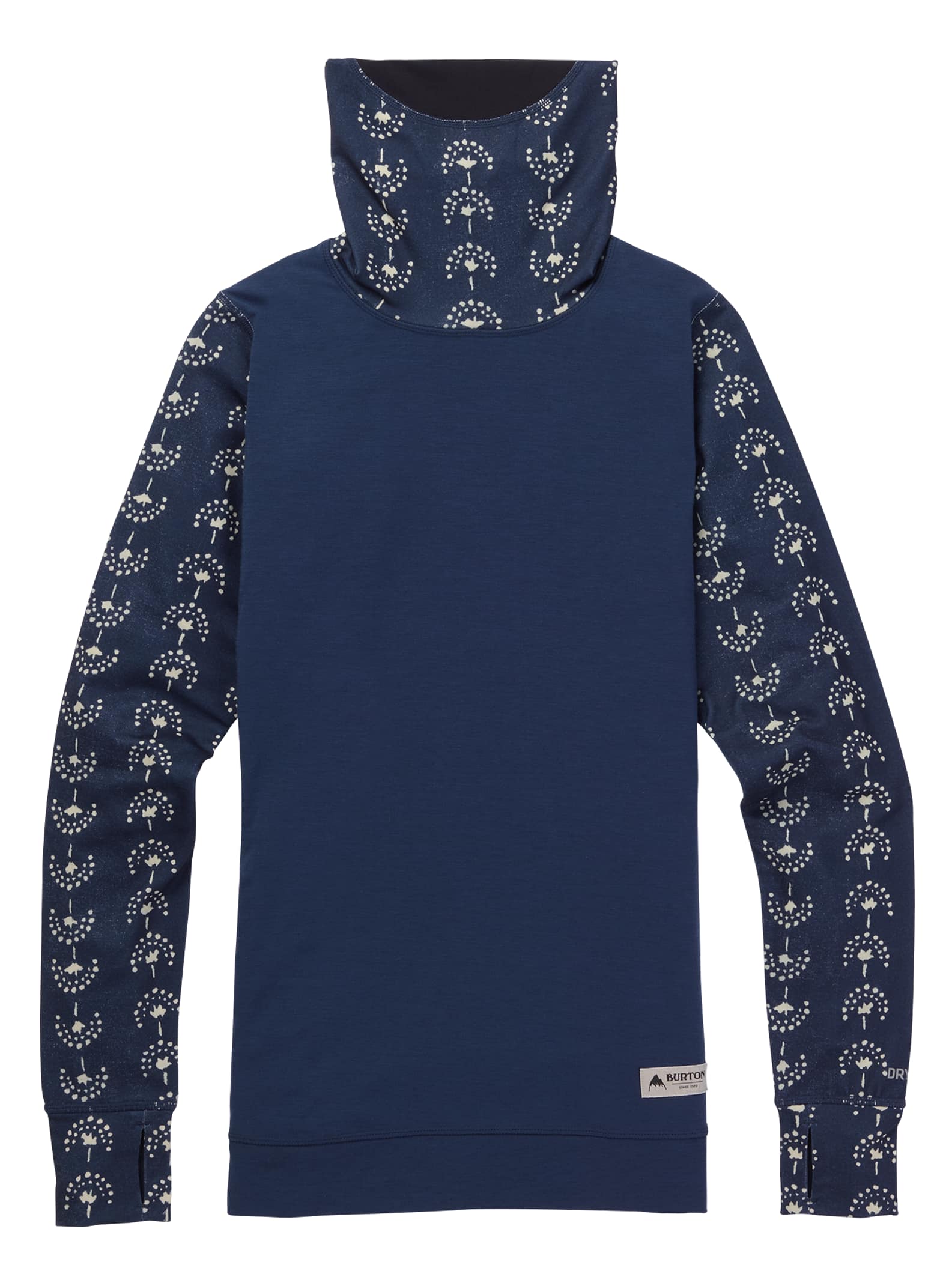 Burton - Col montant sous-vêtement intermédiaire femme, Float Away / Mood Indigo, XS