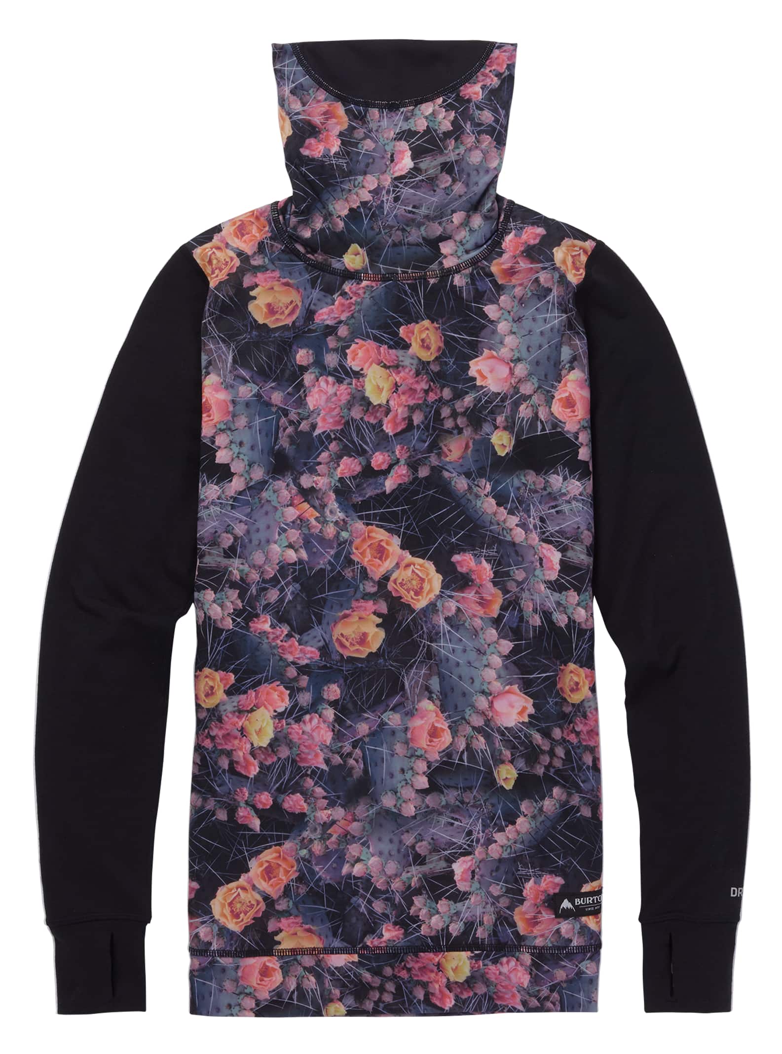 Burton - Col montant sous-vêtement intermédiaire femme, Prickly Pear / True Black, L