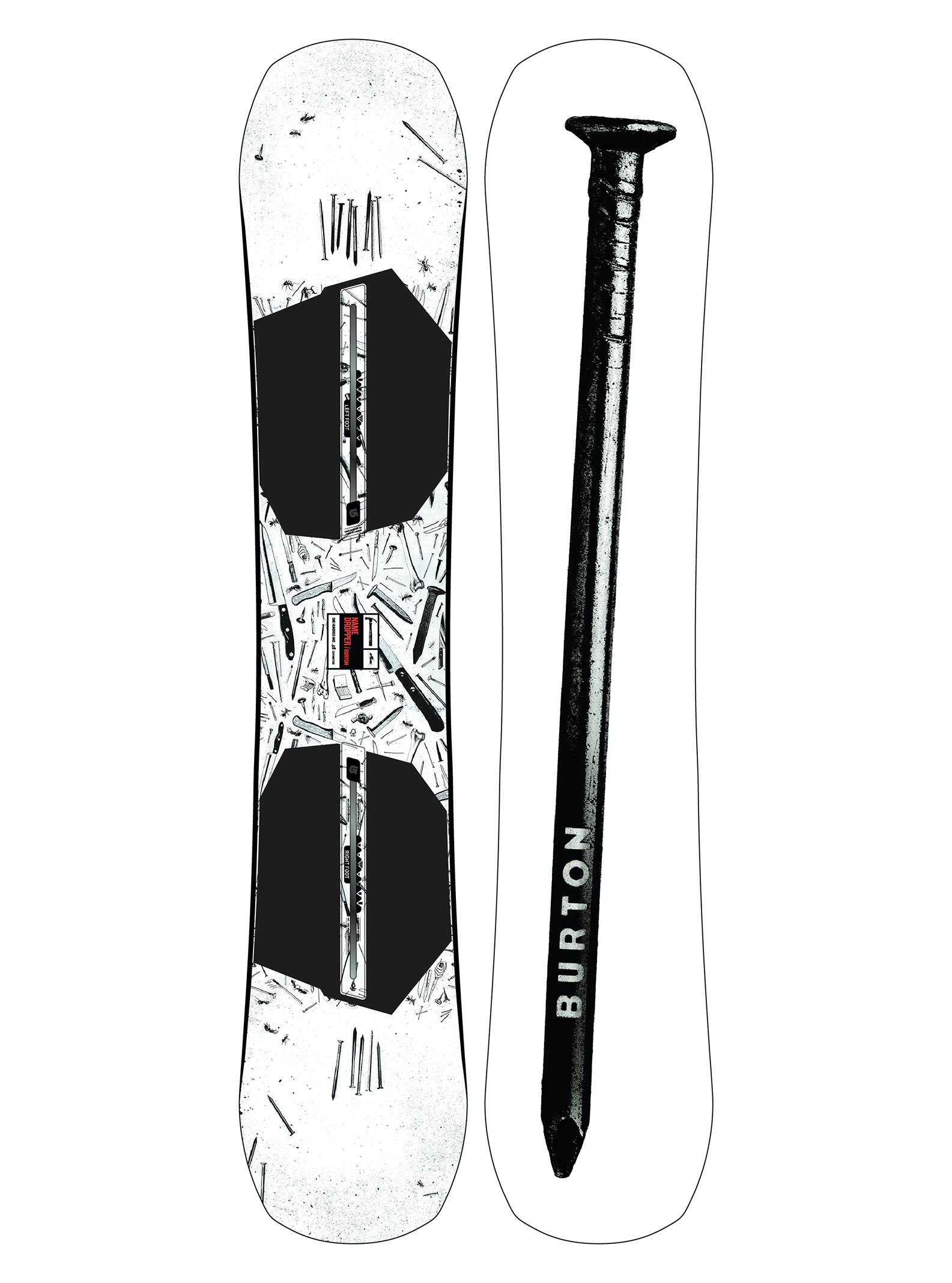Burton - Snowboard Name Dropper homme, 158