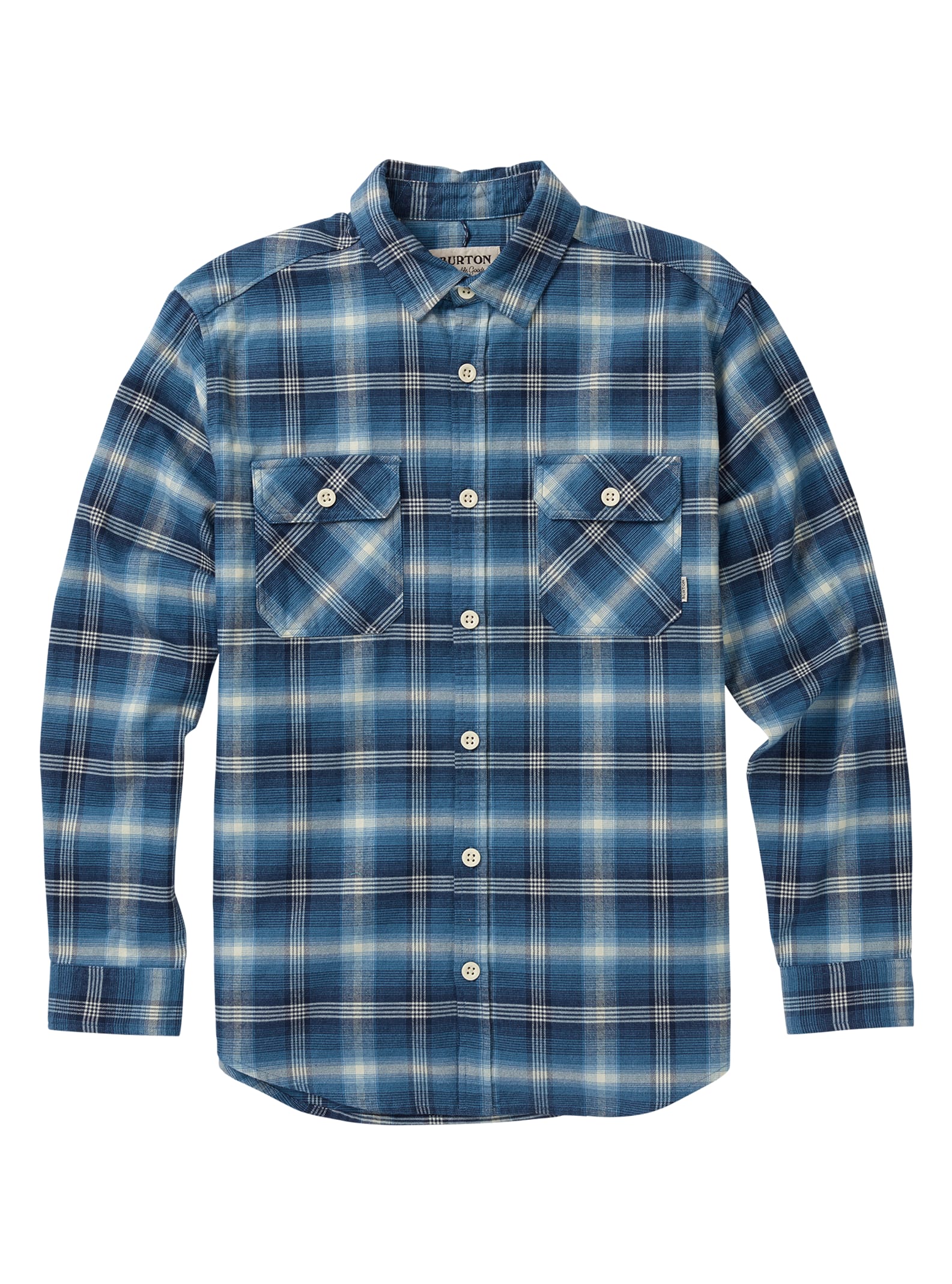 Burton - Chemise en flanelle Brighton homme, Mood Indigo Pne Plaid, L