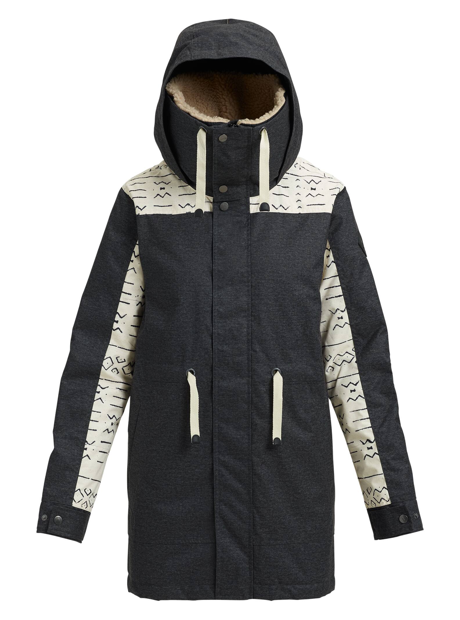 Burton - Veste Hazelton femme, True Black / Canvas Bogolanfini, L