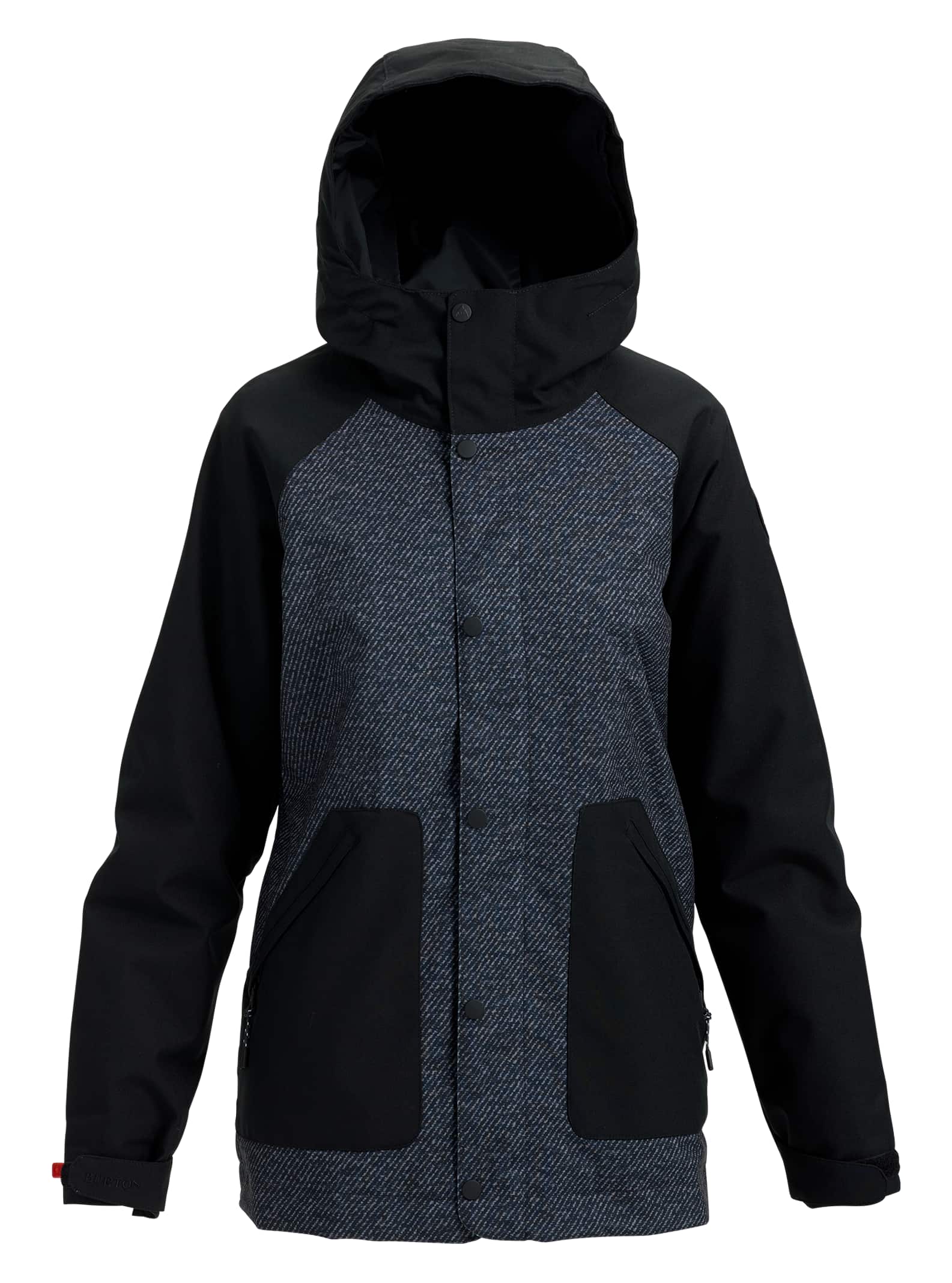 Burton - Veste Eastfall femme, True Black Twill / True Black, S