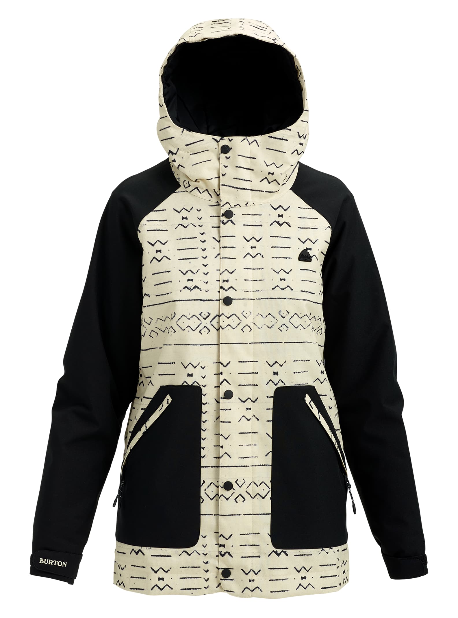 Burton - Veste Eastfall femme, Canvas Bogolanfini / True Black, XL