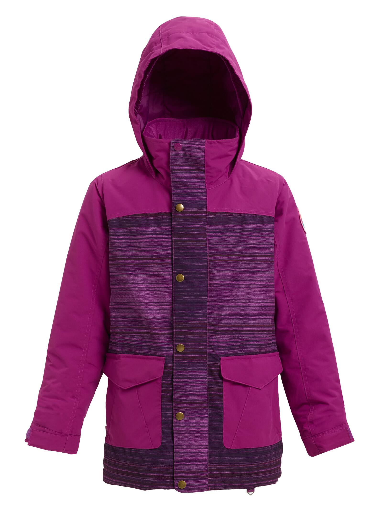 Burton - Veste Elstar fille, Grapeseed Sunset Stripe / Grapeseed, L
