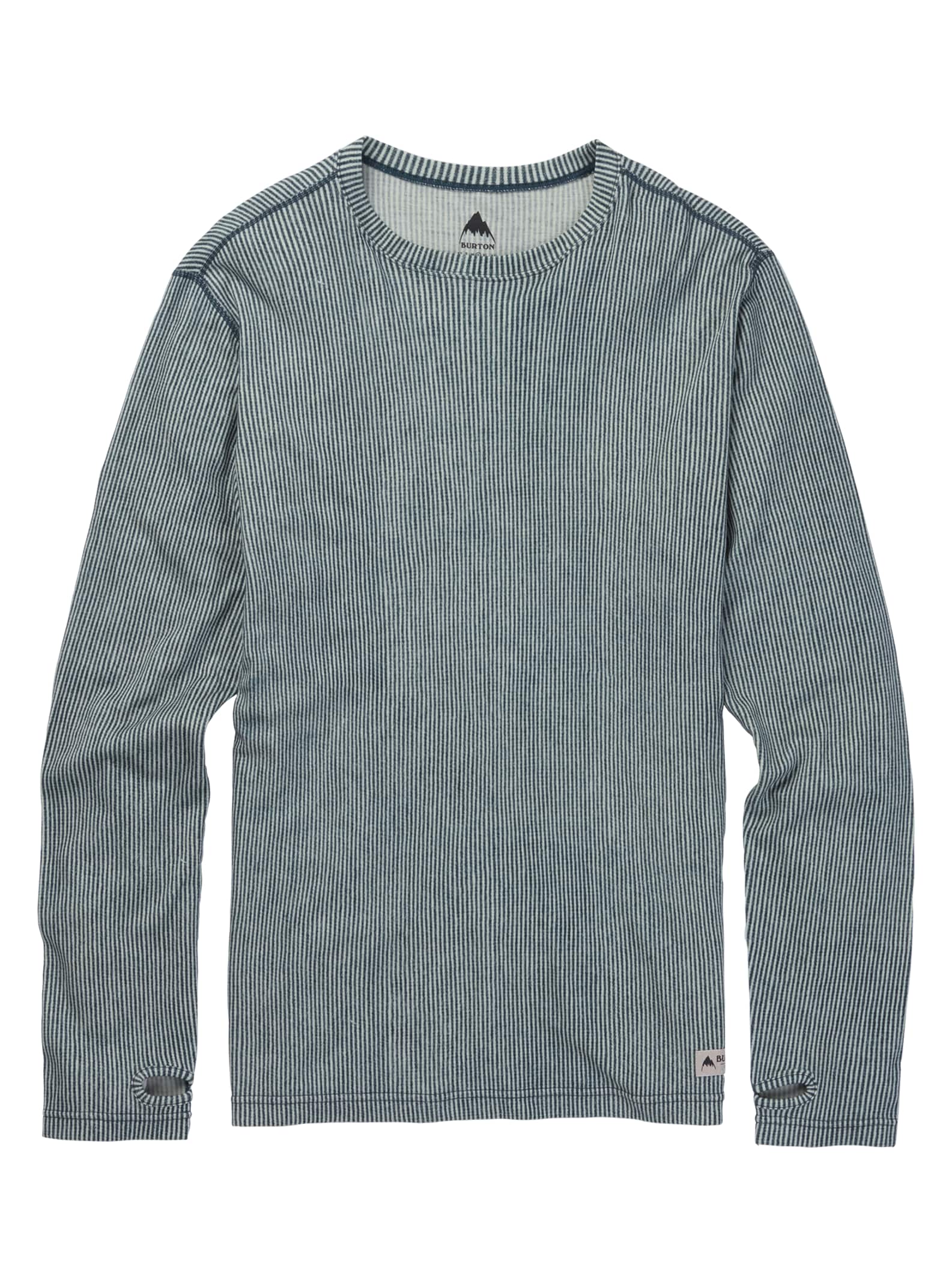 Burton - Ras du cou de sous-vêtement intermédiaire en laine mérinos homme, Open Road Stripe, L