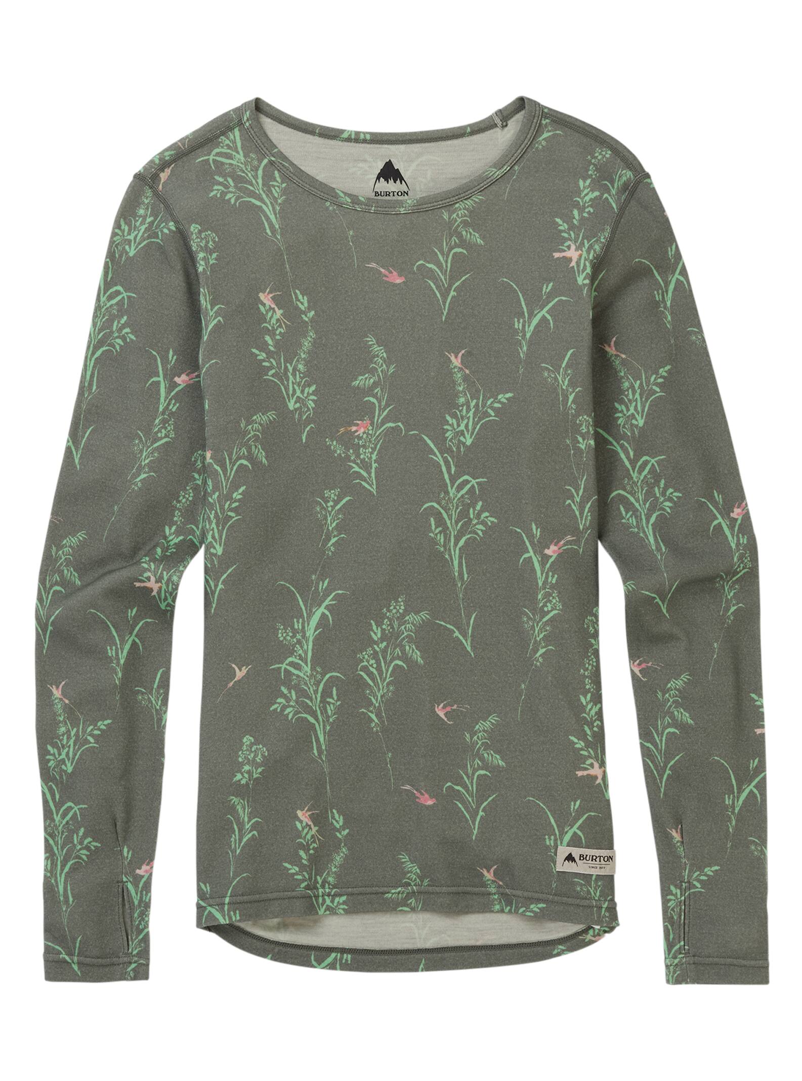 Burton - Haut de sous-vêtement intermédiaire à col ras du cou femme, Falcon Birds, L