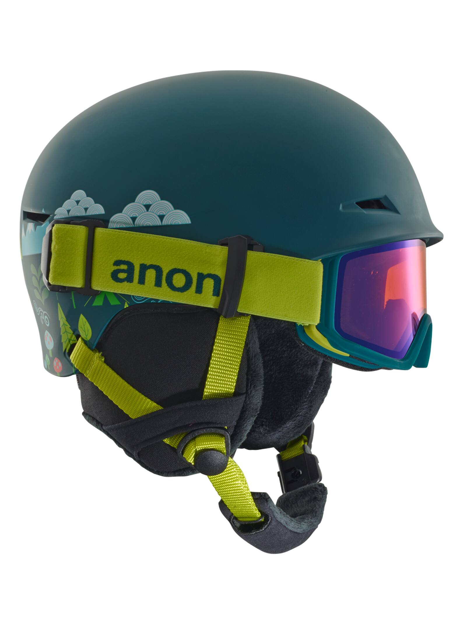 Anon - Casque Define enfant, Camp Blue, LX
