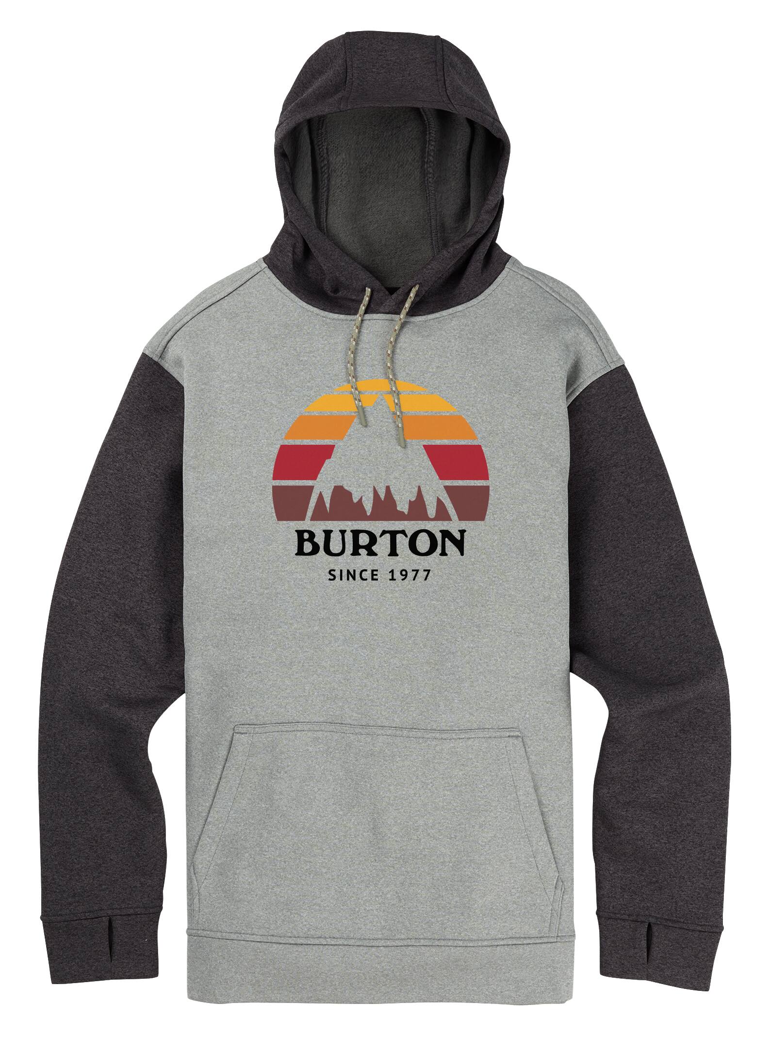 Burton – Pull à capuche Oak homme, Monument Heather / True Black Heather, M