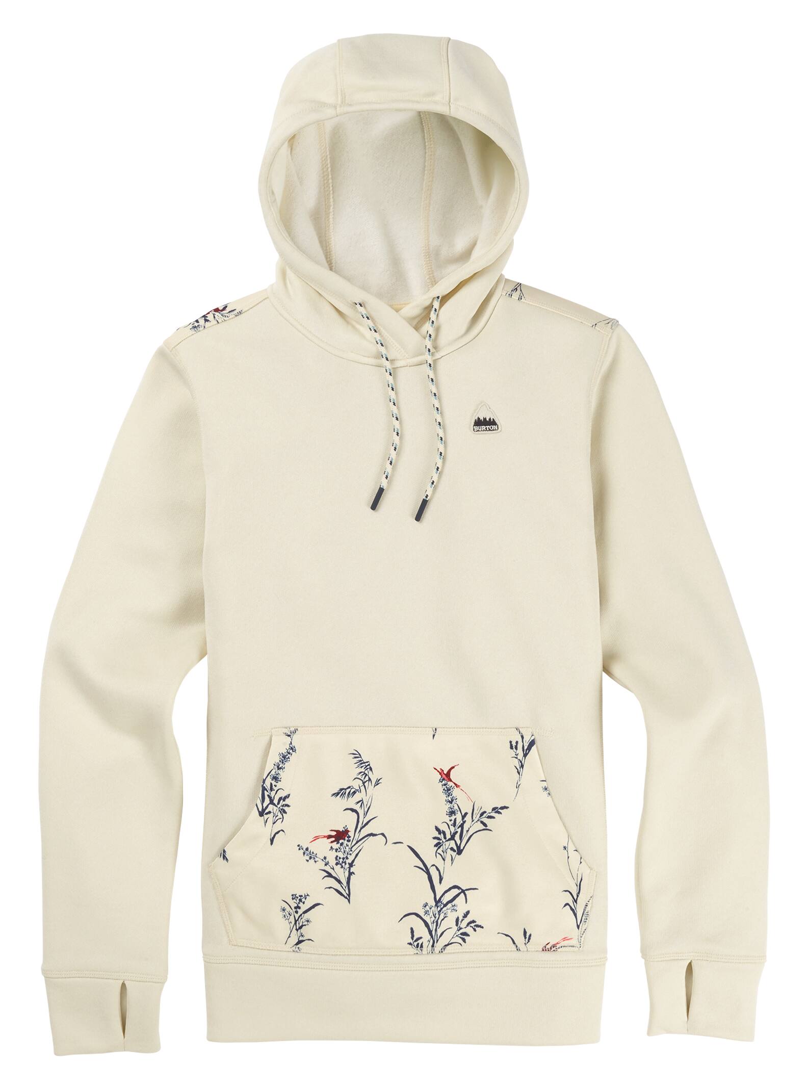 Burton - Sweat à capuche Oak femme, Canvas Heather / Canvas Birds, M