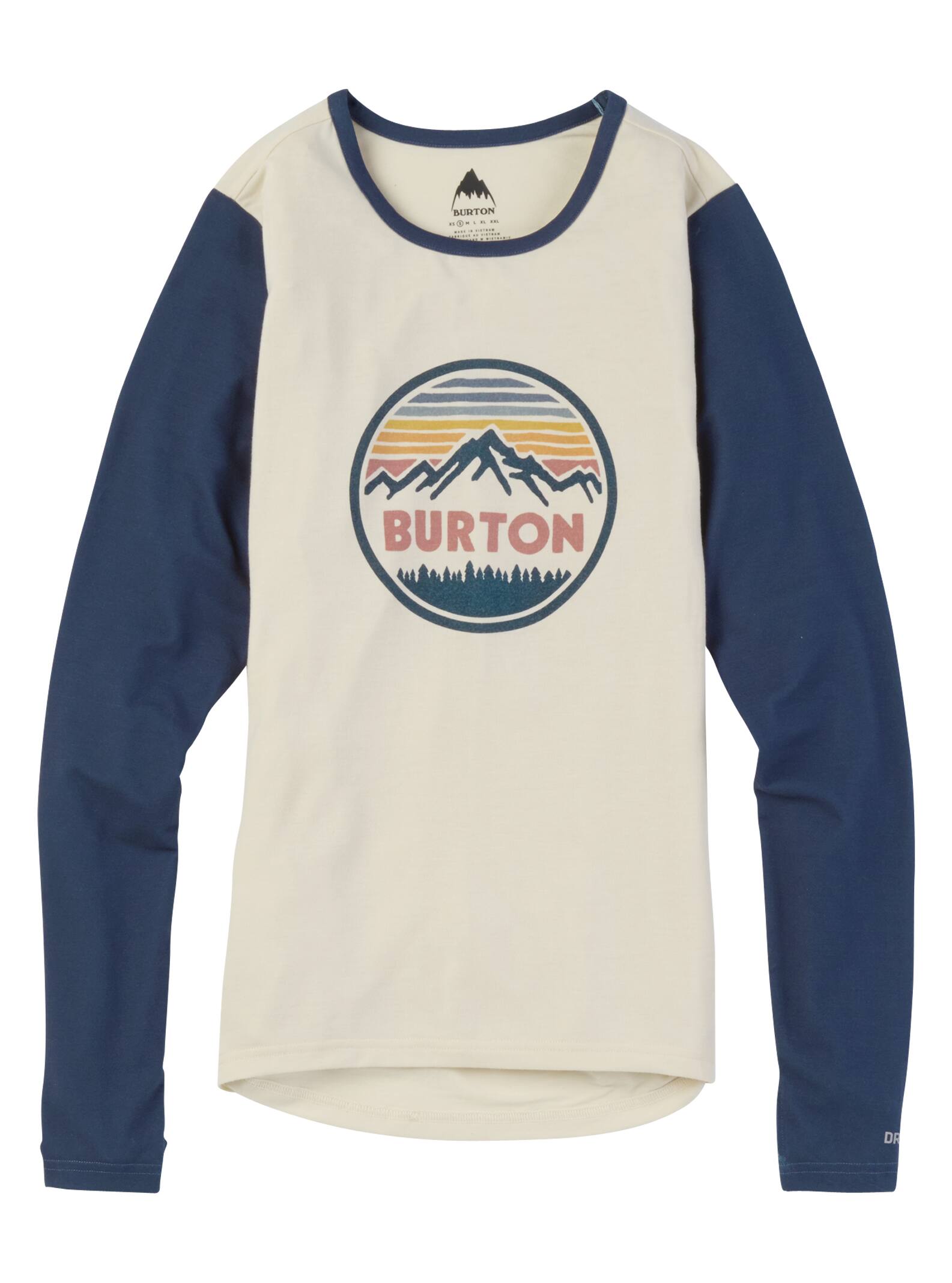 Burton - T-shirt tech sous-vêtement femme, Canvas / Mood Indigo, L