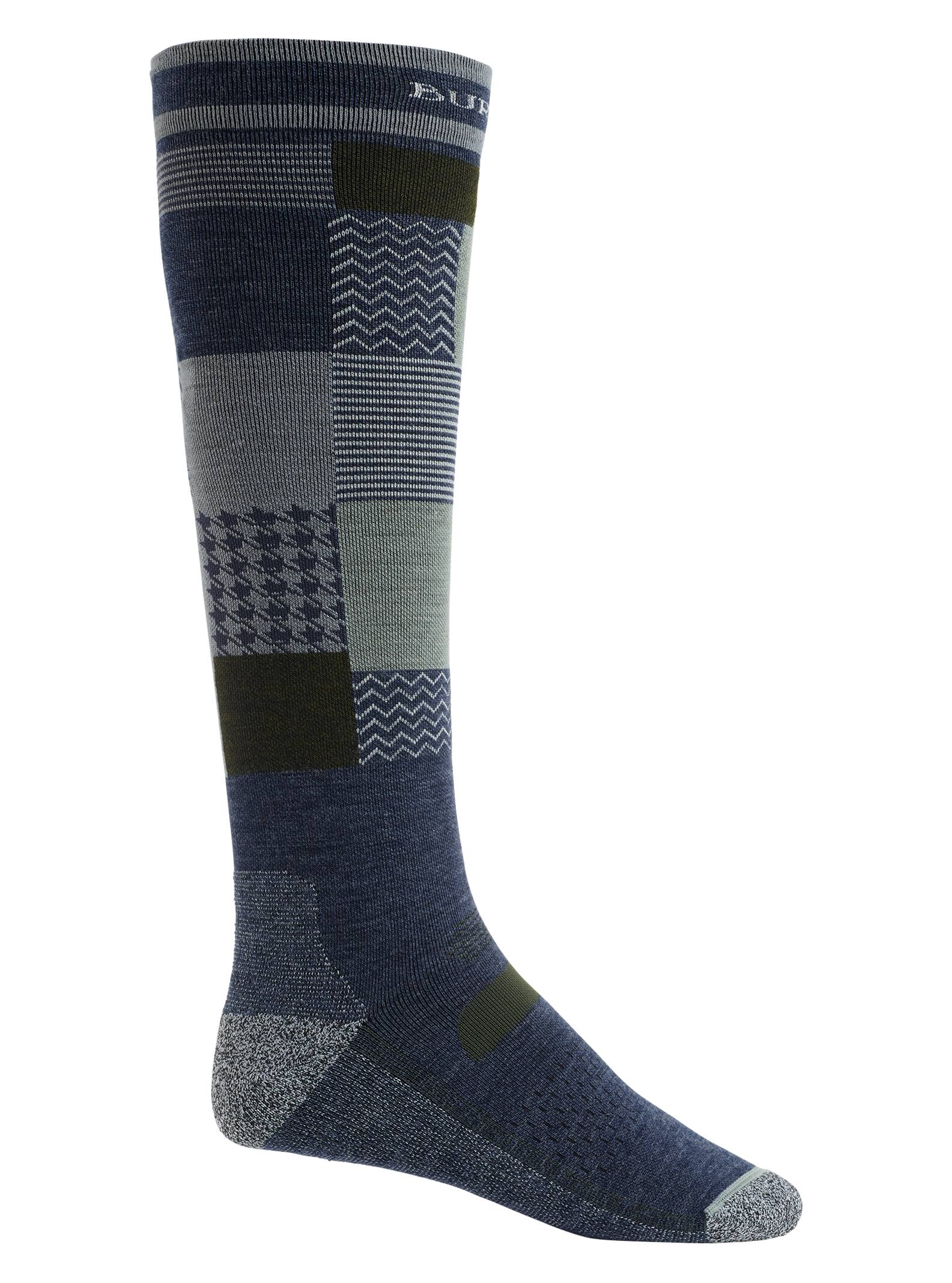 Burton - Chaussettes performance ultra-légères de snowboard homme, Patchwork, L