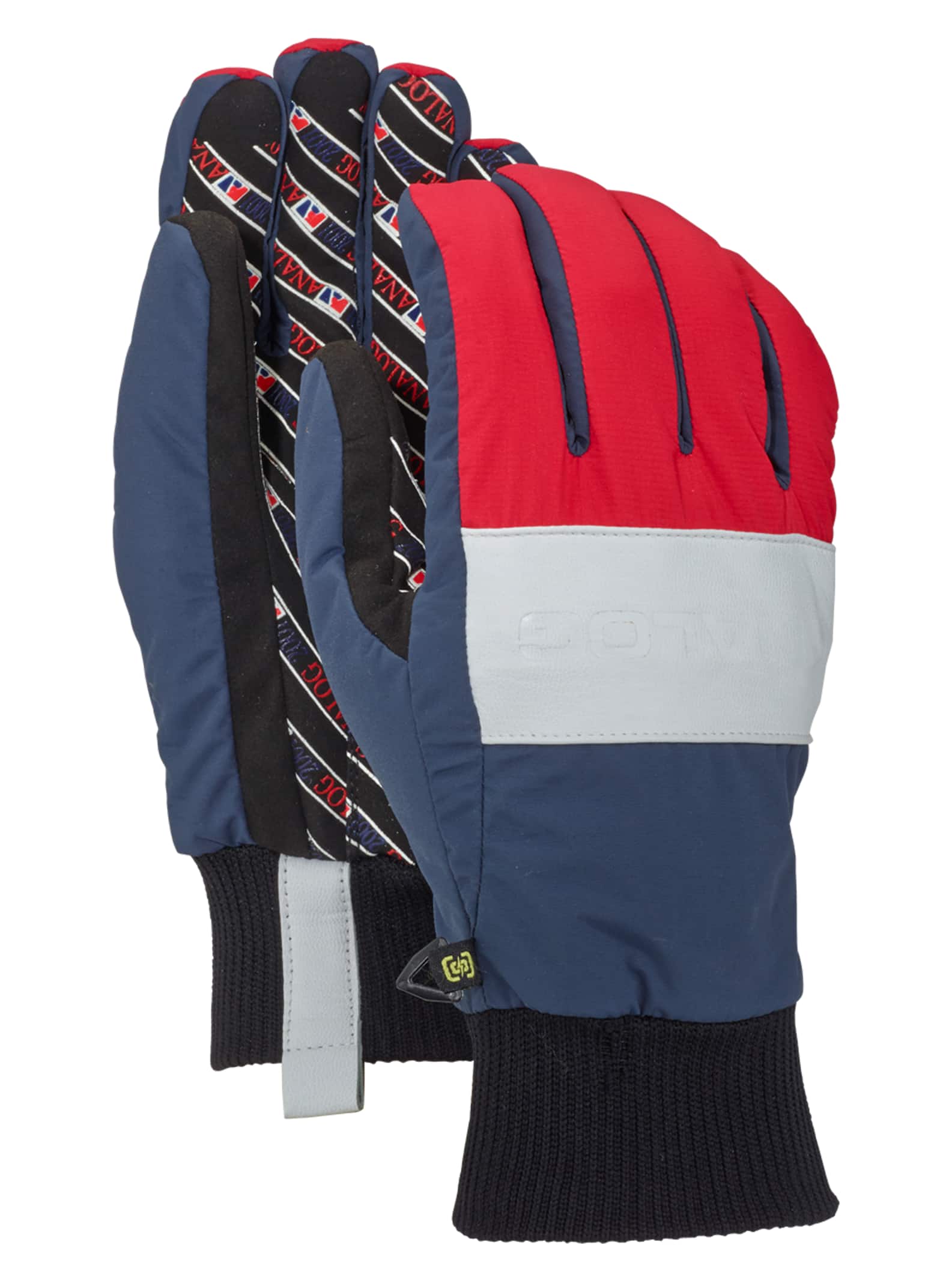 Burton Analog - Gants Bartlett homme, Mood Indigo / Process Red, L