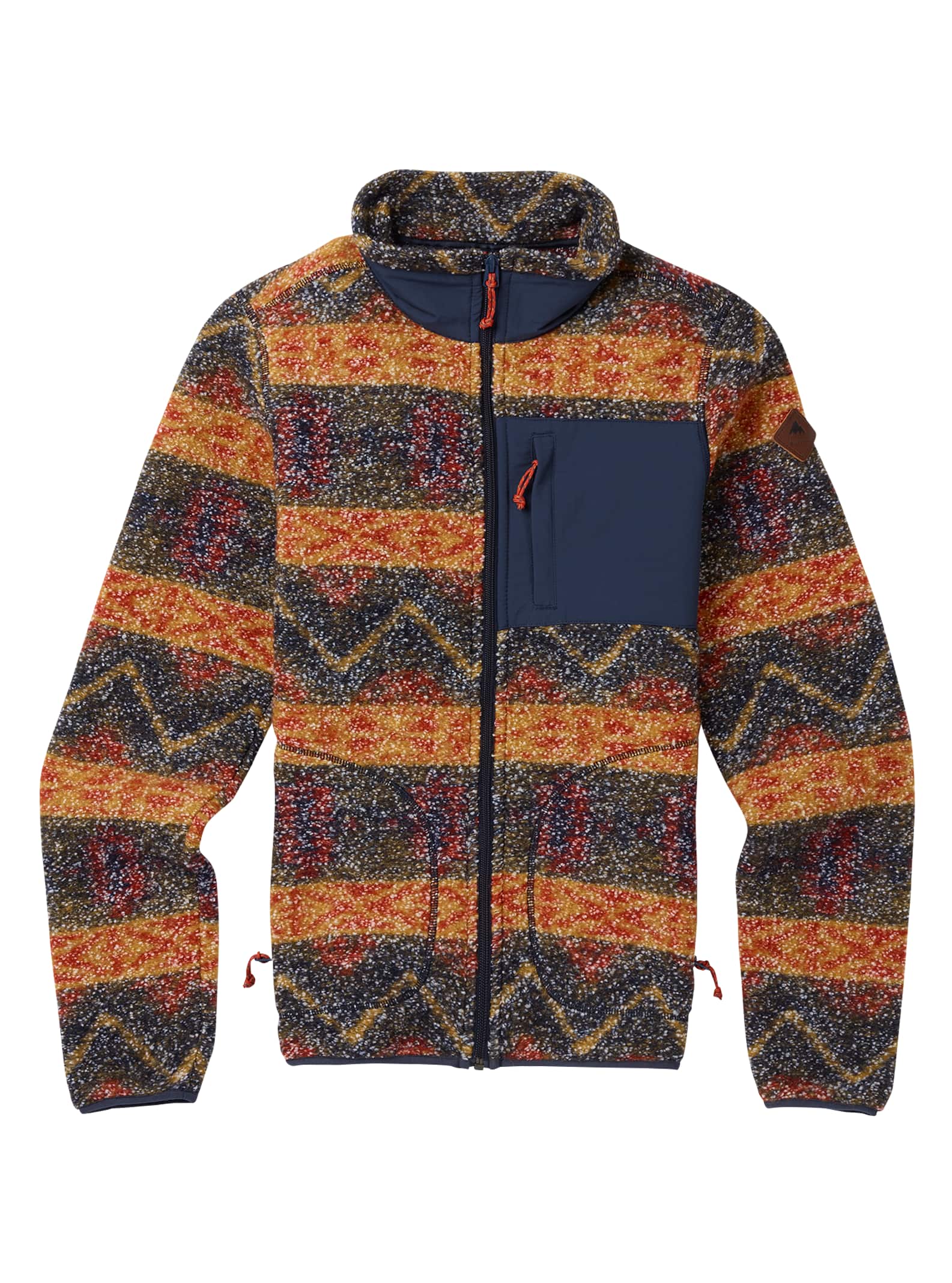 Burton - Polaire zippée Bombay femme, Mood Indigo Jacquard Stripe, L