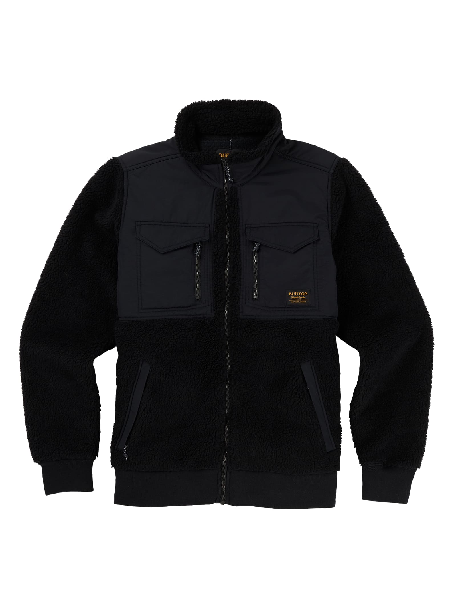 Burton – Polaire zippée Bower homme, True Black, L