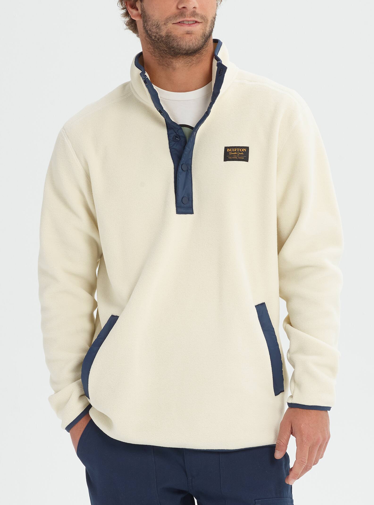 men's burton hearth fleece anorak