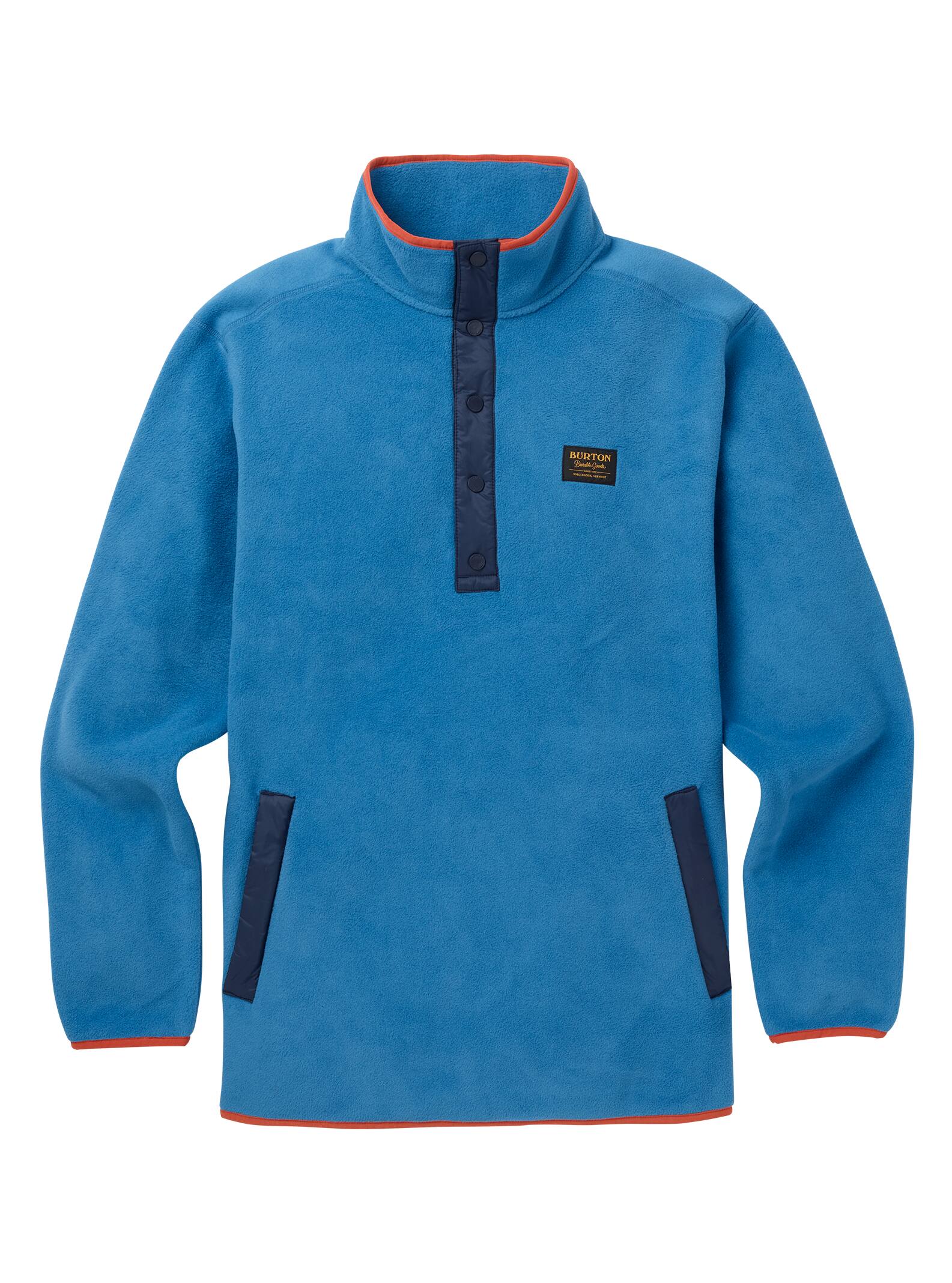 Burton - Anorak en polaire Hearth homme, Vallarta Blue, L