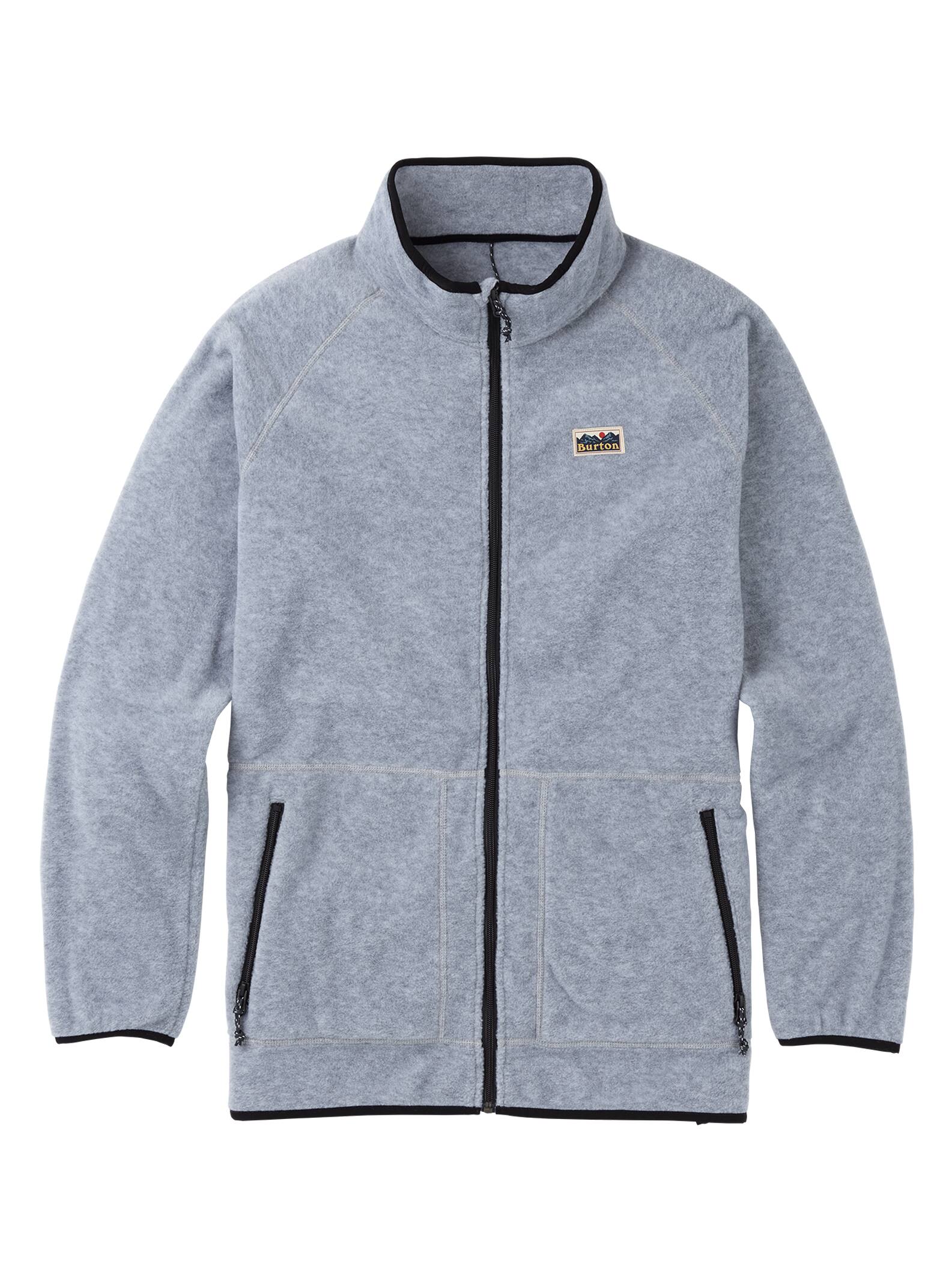 Burton – Polaire zippée Ember homme, Gray Heather, L