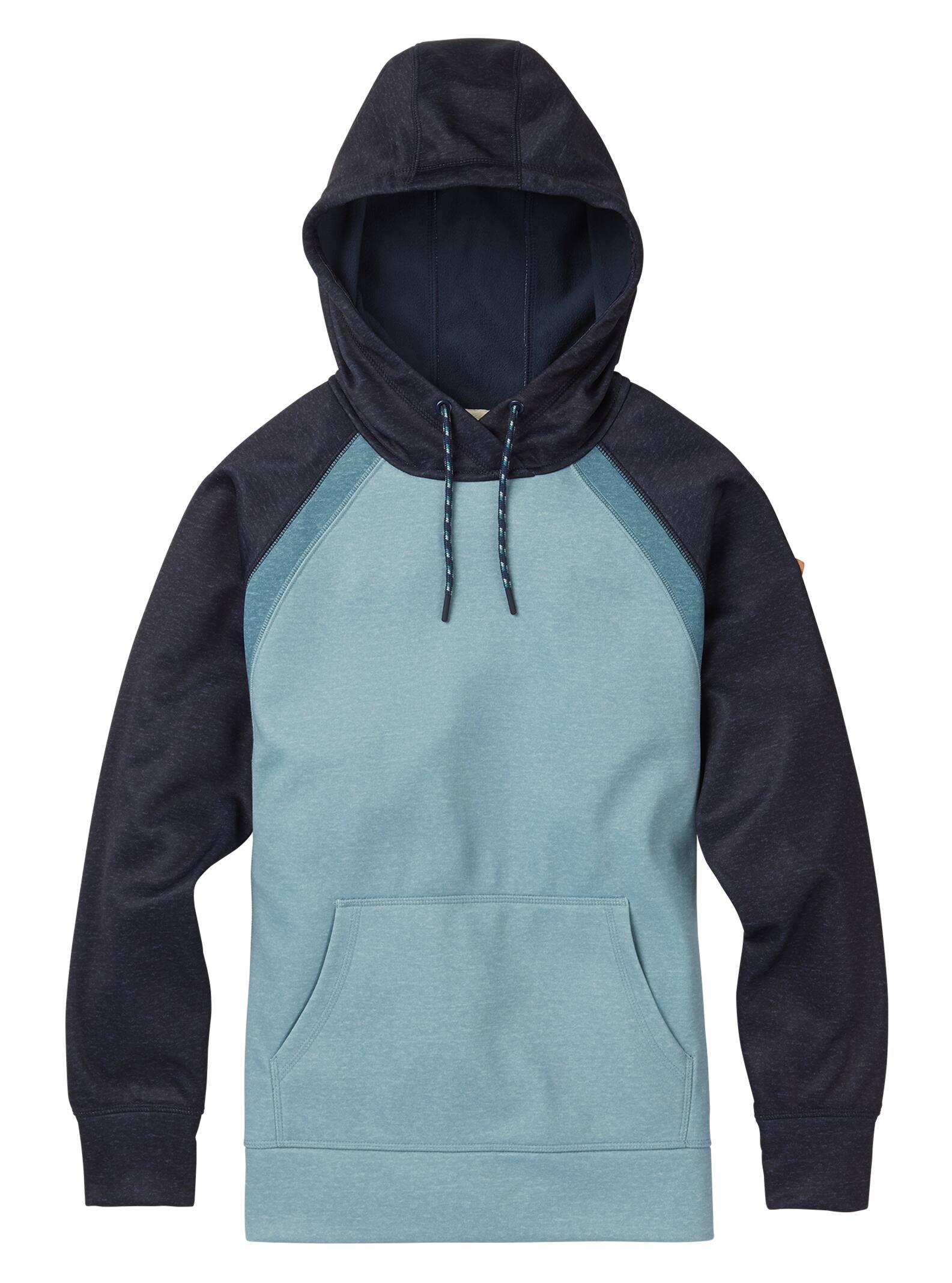 Burton - Sweat à capuche et coutures collées Crown femme, Trellis Heather / Mood Indigo Heather, M