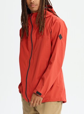 Men's Burton GORE-TEX Packrite Rain Jacket shown in Hot Sauce